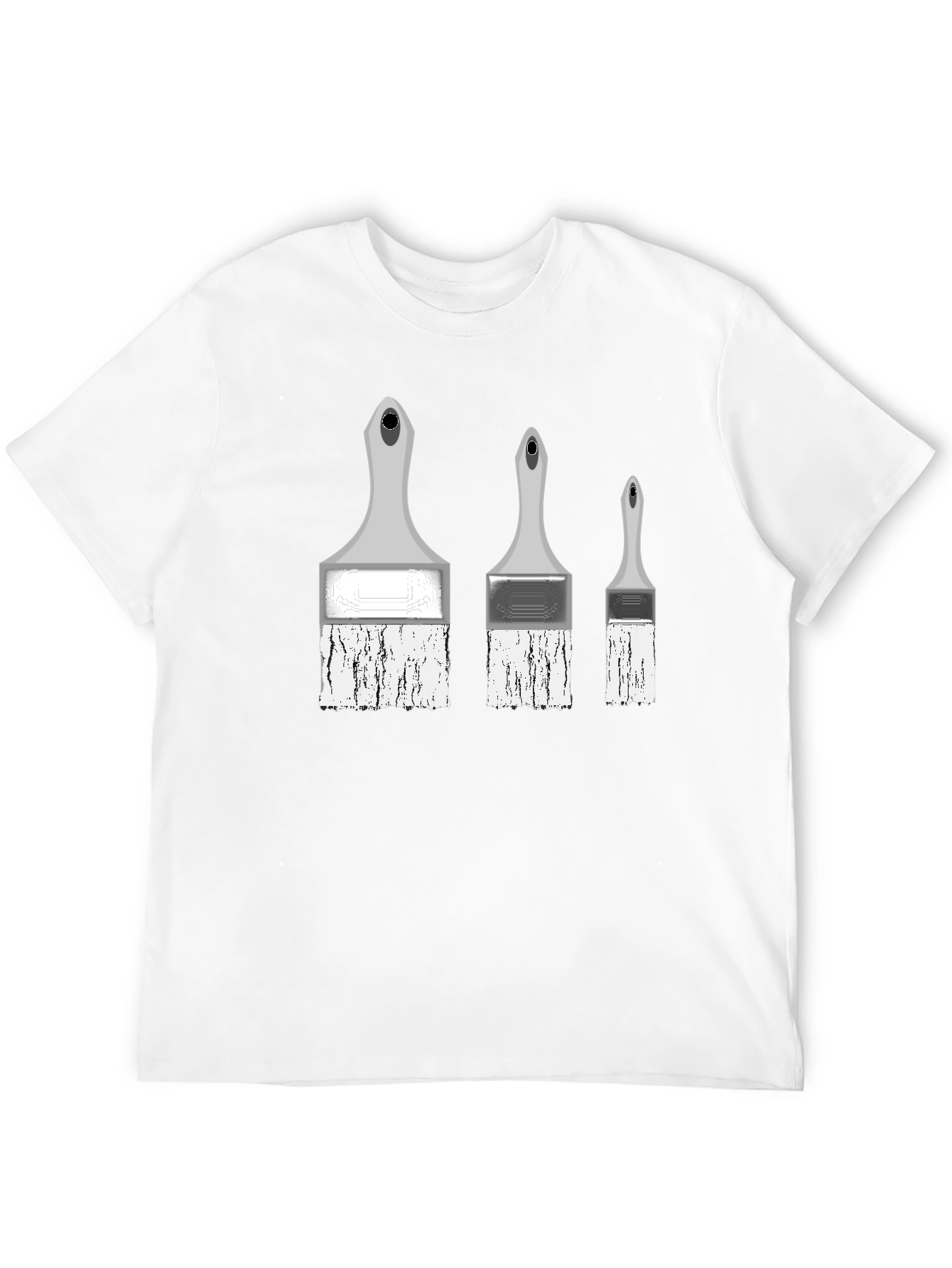 Painterly T-Shirt - Three Brush Stroke Design