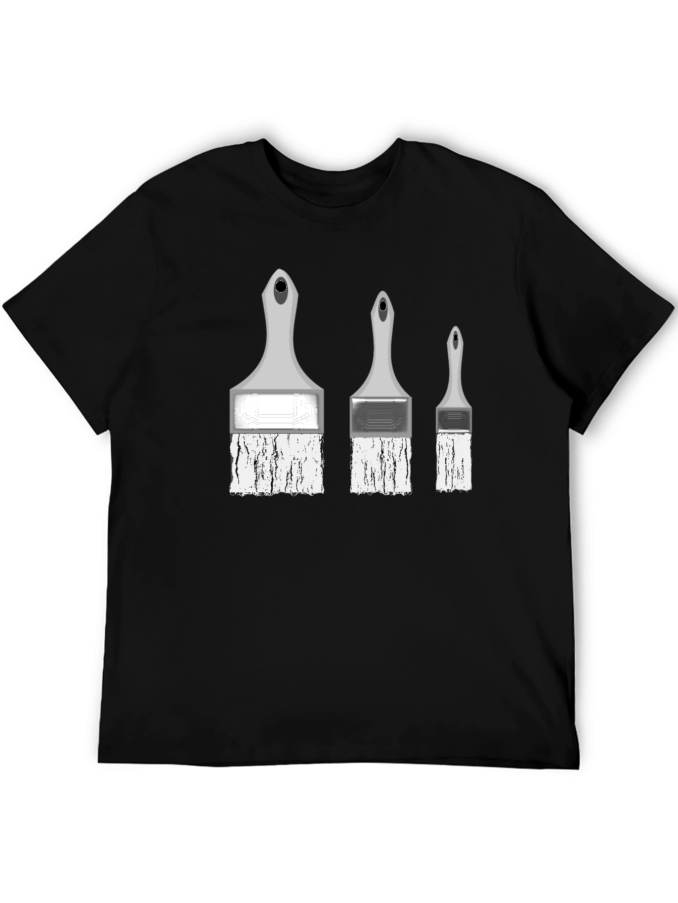 Painterly T-Shirt - Three Brush Stroke Design