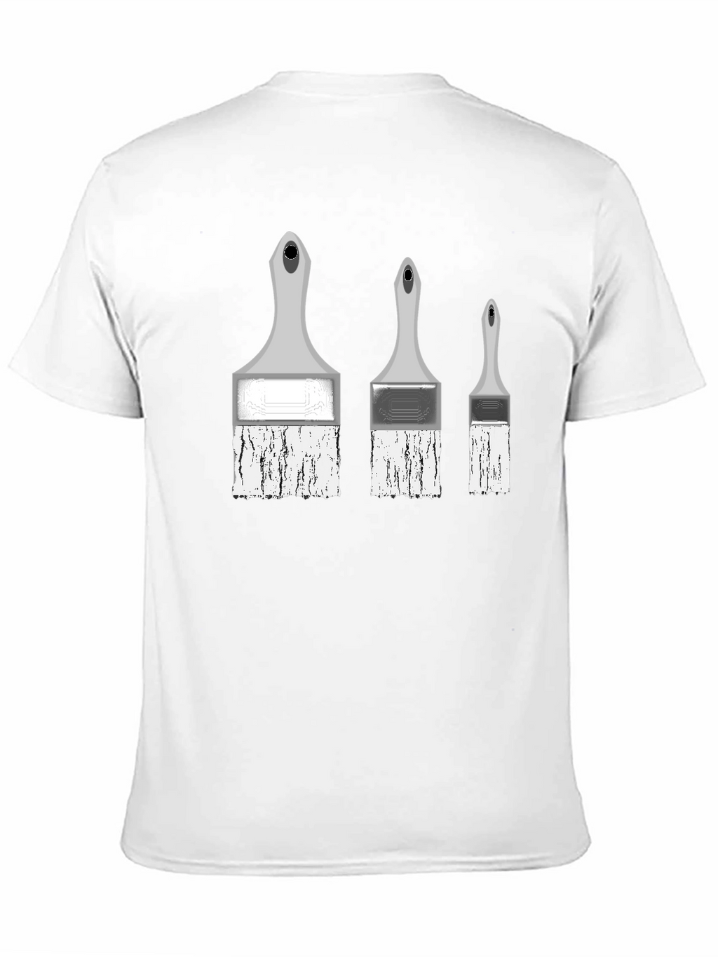 Painterly T-Shirt - Three Brush Stroke Design