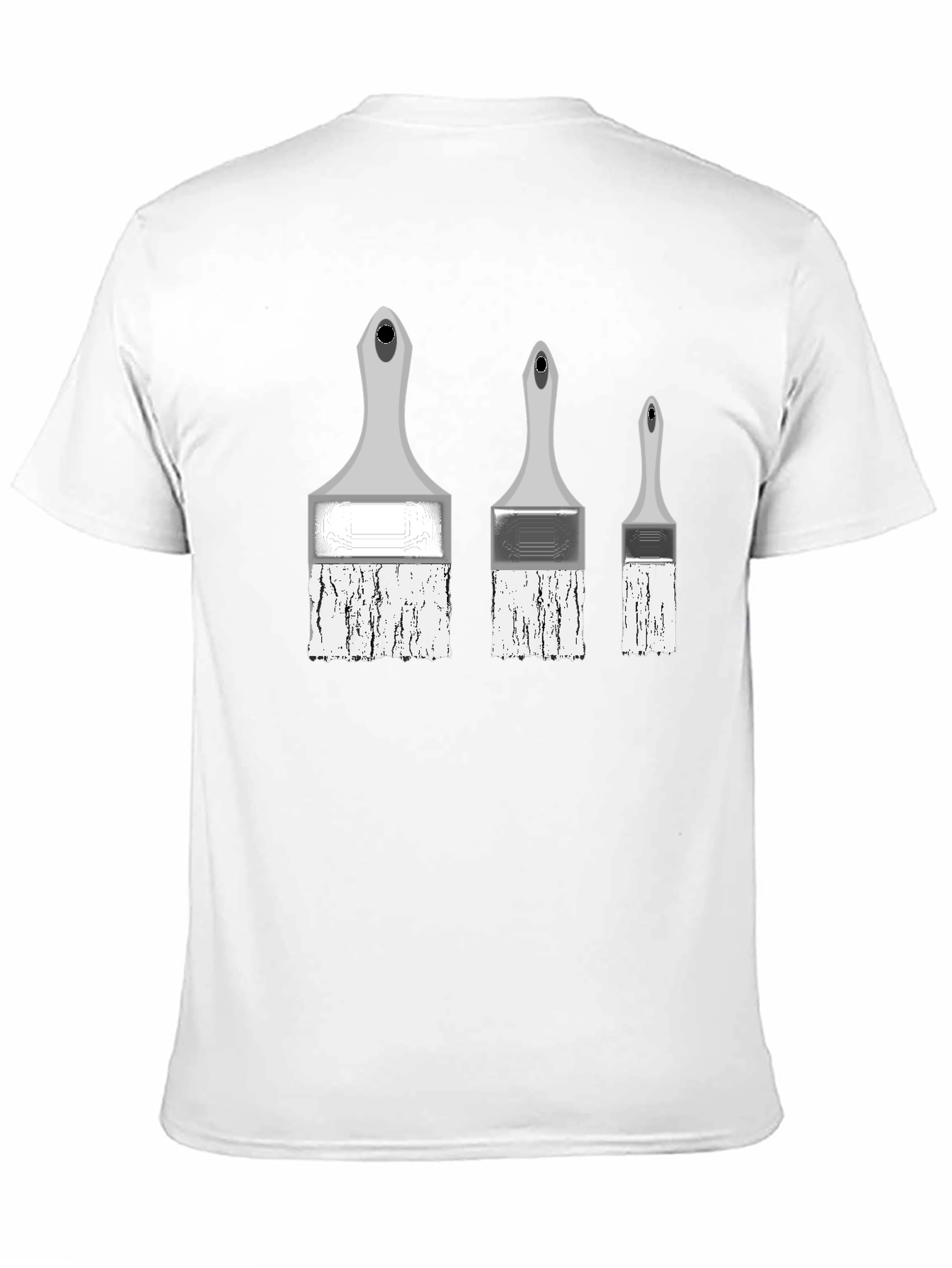 Painterly T-Shirt - Three Brush Stroke Design