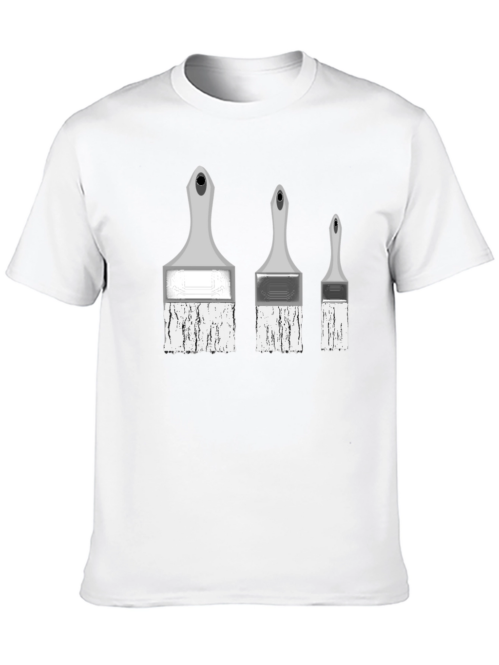 Painterly T-Shirt - Three Brush Stroke Design