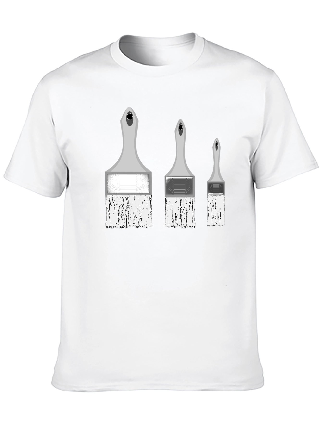 Painterly T-Shirt - Three Brush Stroke Design
