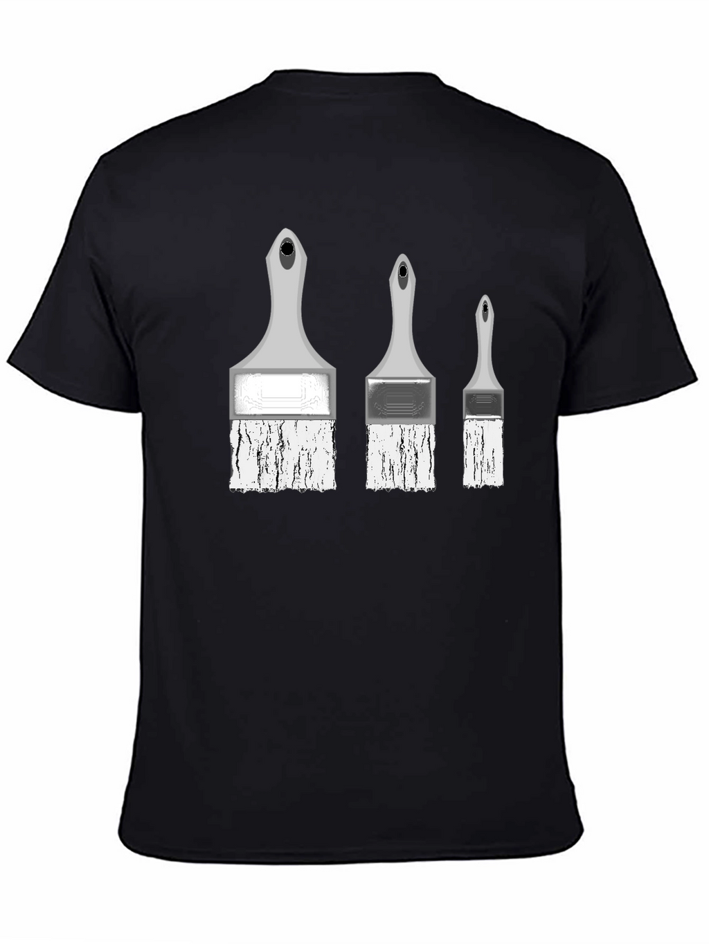 Painterly T-Shirt - Three Brush Stroke Design