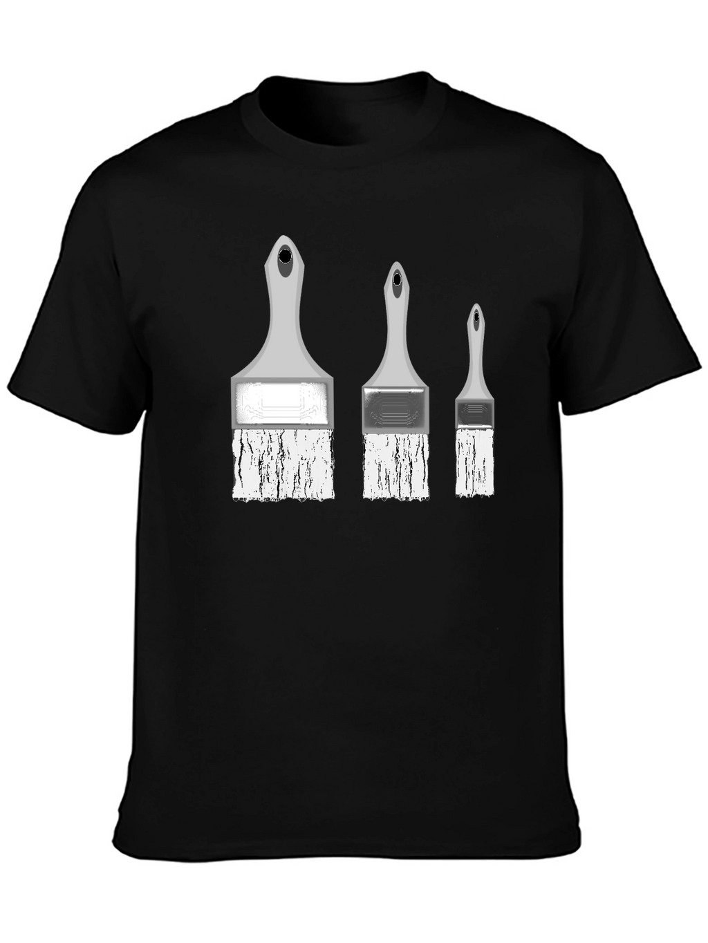 Painterly T-Shirt - Three Brush Stroke Design