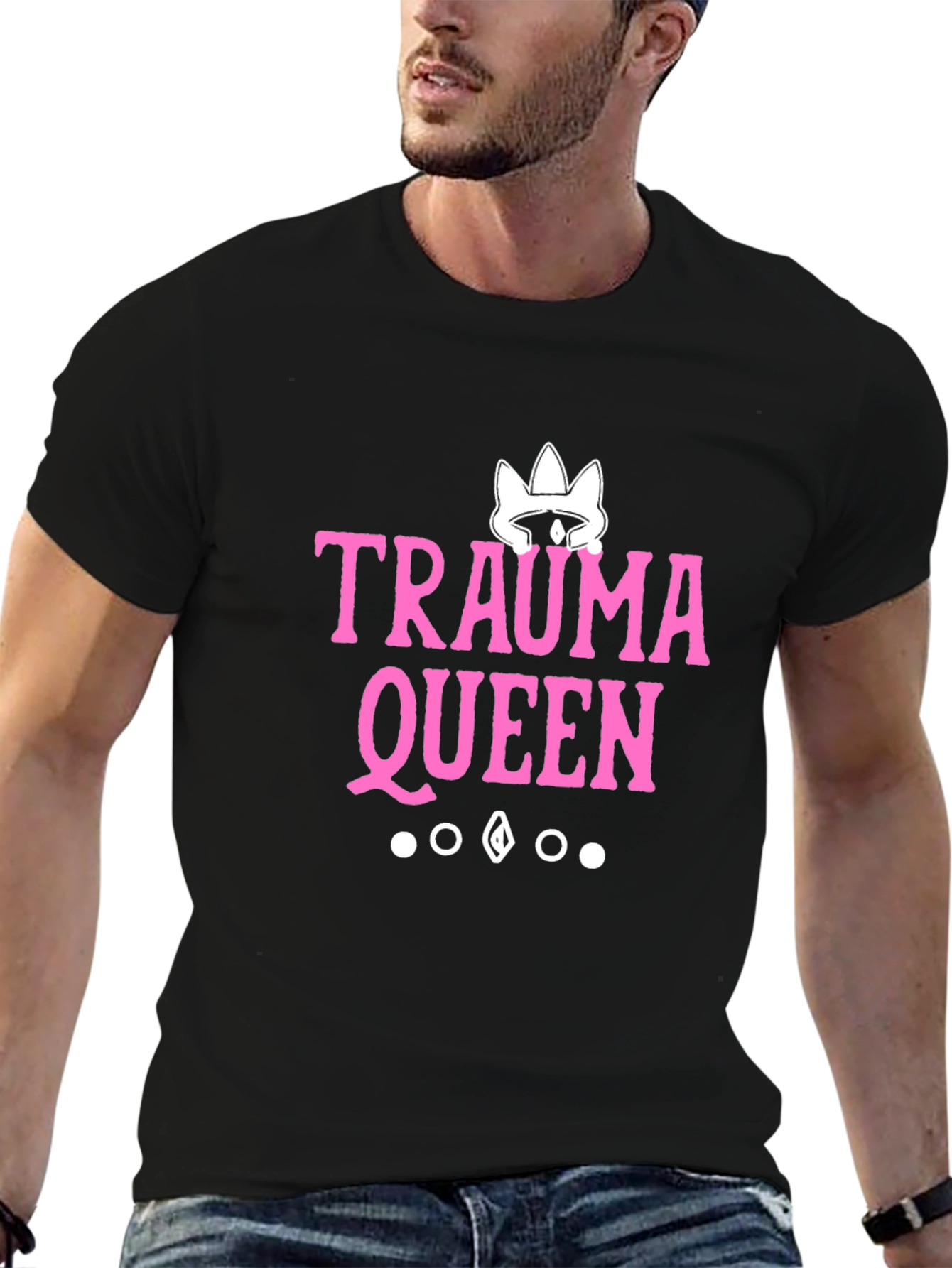 Trauma Queen Graphic Tee - Black