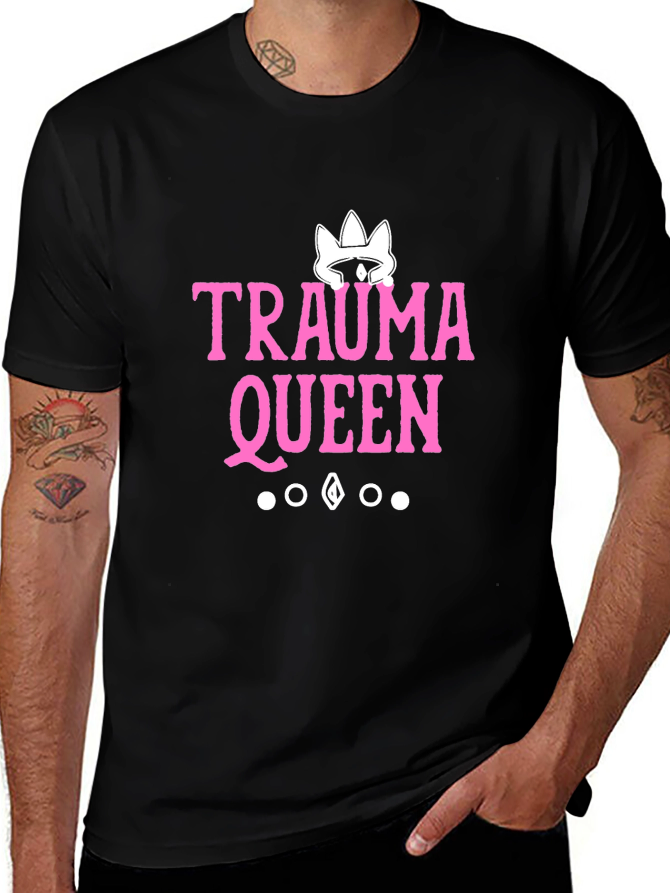 Trauma Queen Graphic Tee - Black