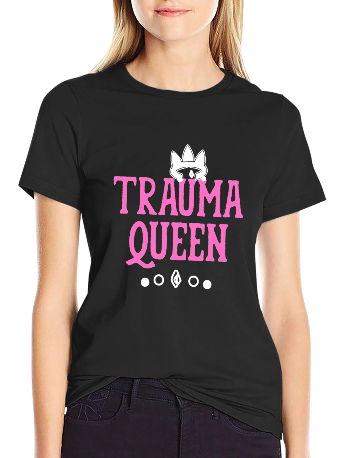Trauma Queen Graphic Tee - Black