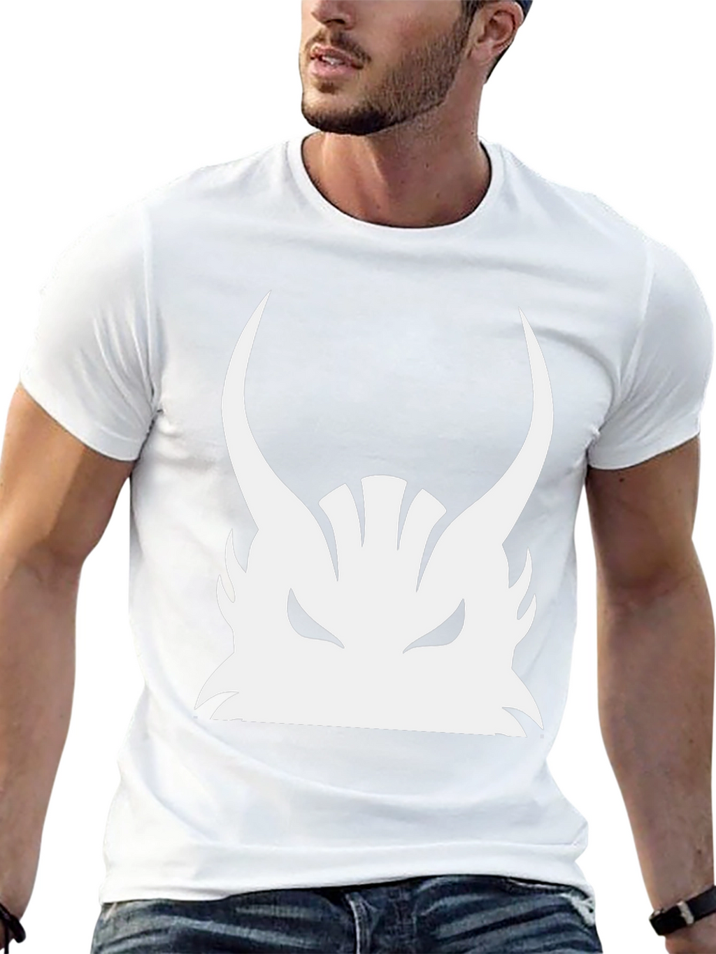 Horned Beast Graphic Tee - Black