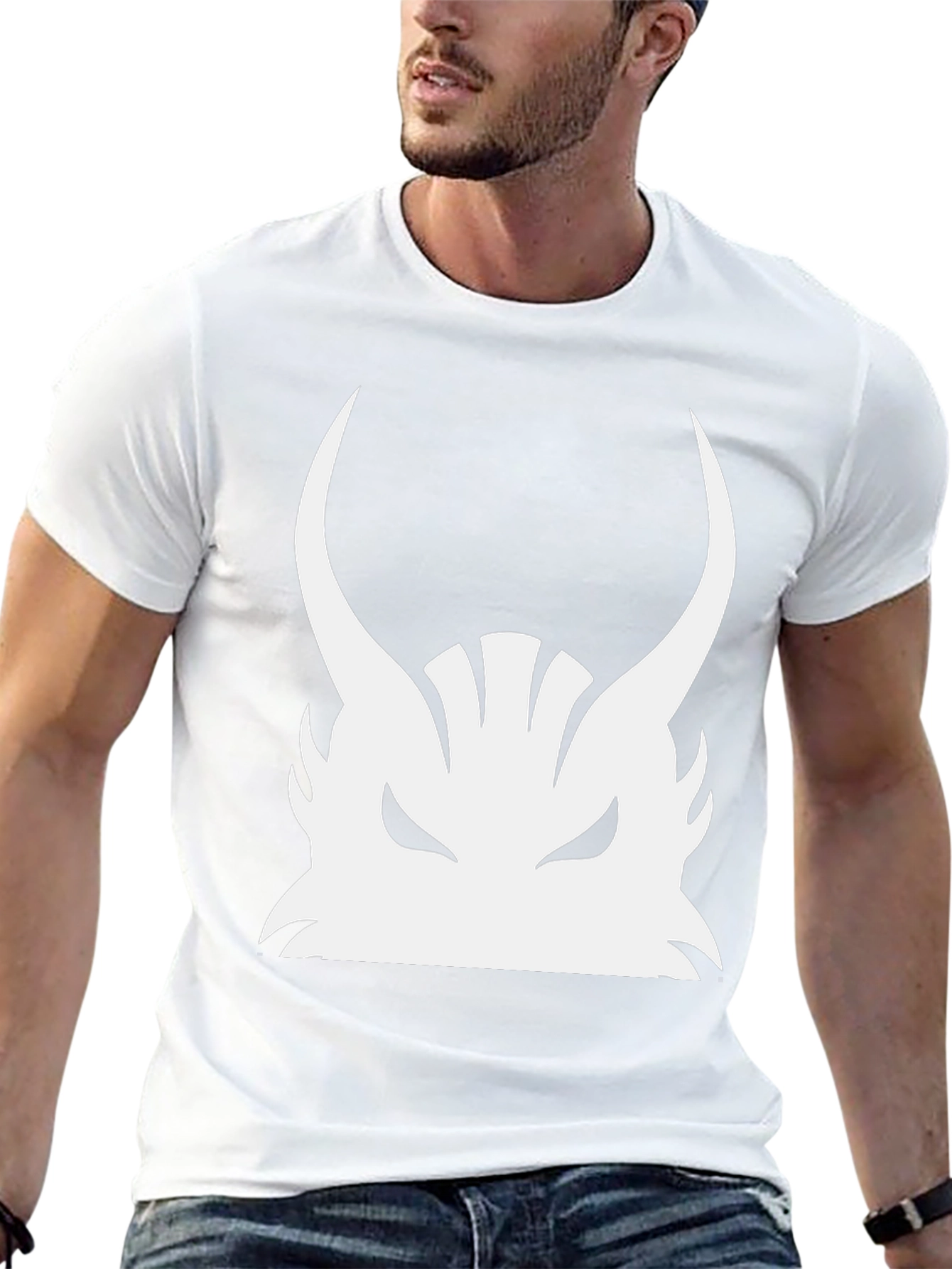 Horned Beast Graphic Tee - Black