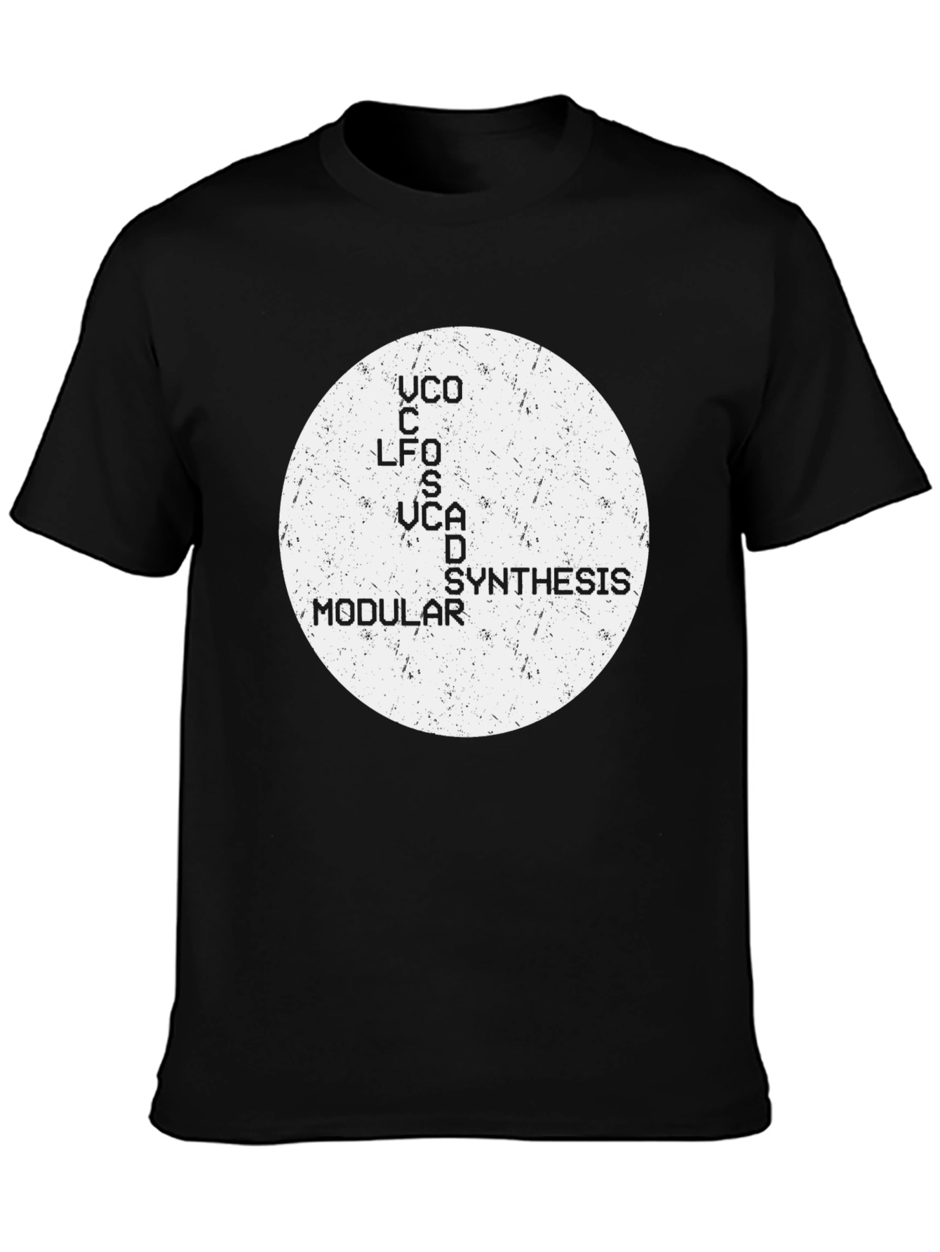 Modular Synth Black T-Shirt - Cool Audio Tee