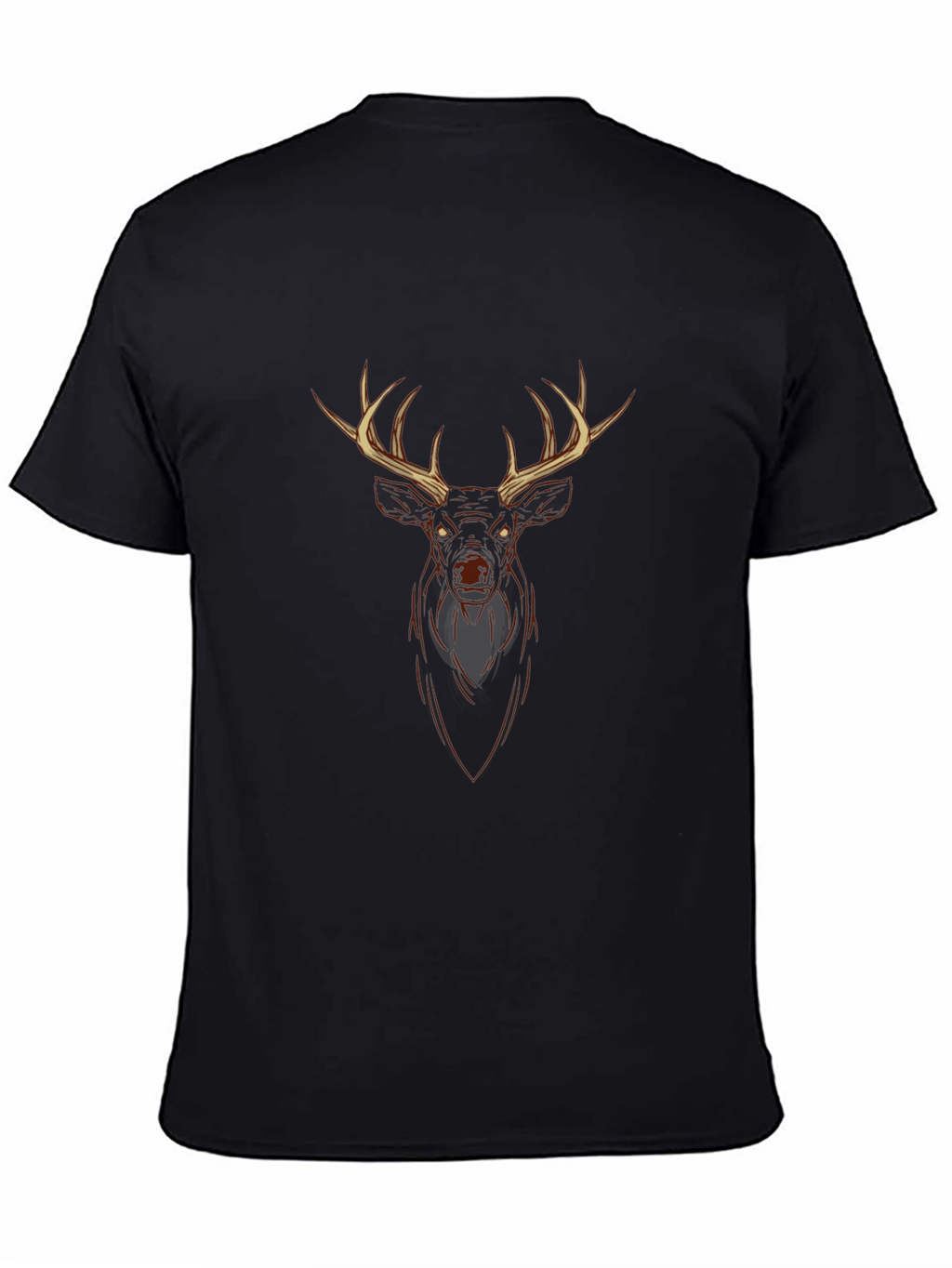 Deer Graphic Tee - Mens Black T-Shirt