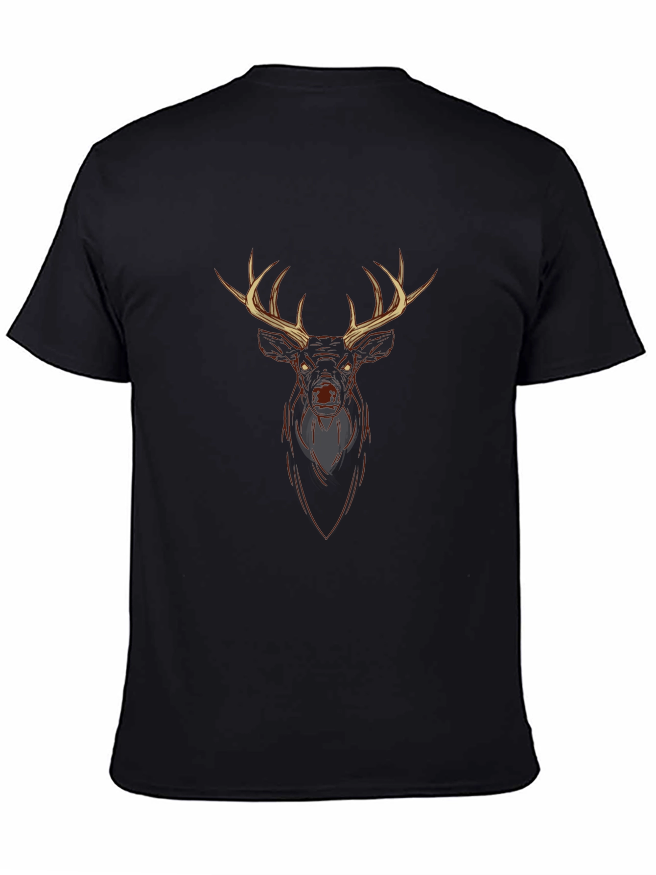 Deer Graphic Tee - Mens Black T-Shirt