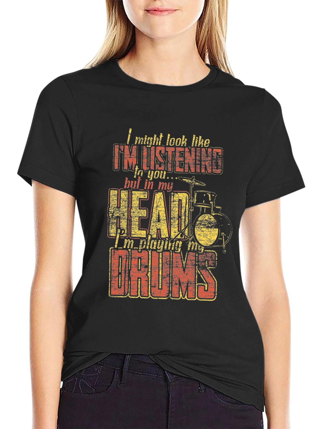 Funny Drummer T-Shirt - Im Playing My Drums