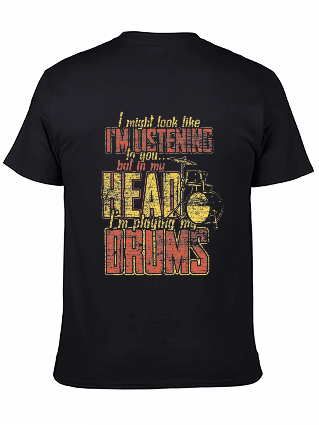 Funny Drummer T-Shirt - Im Playing My Drums