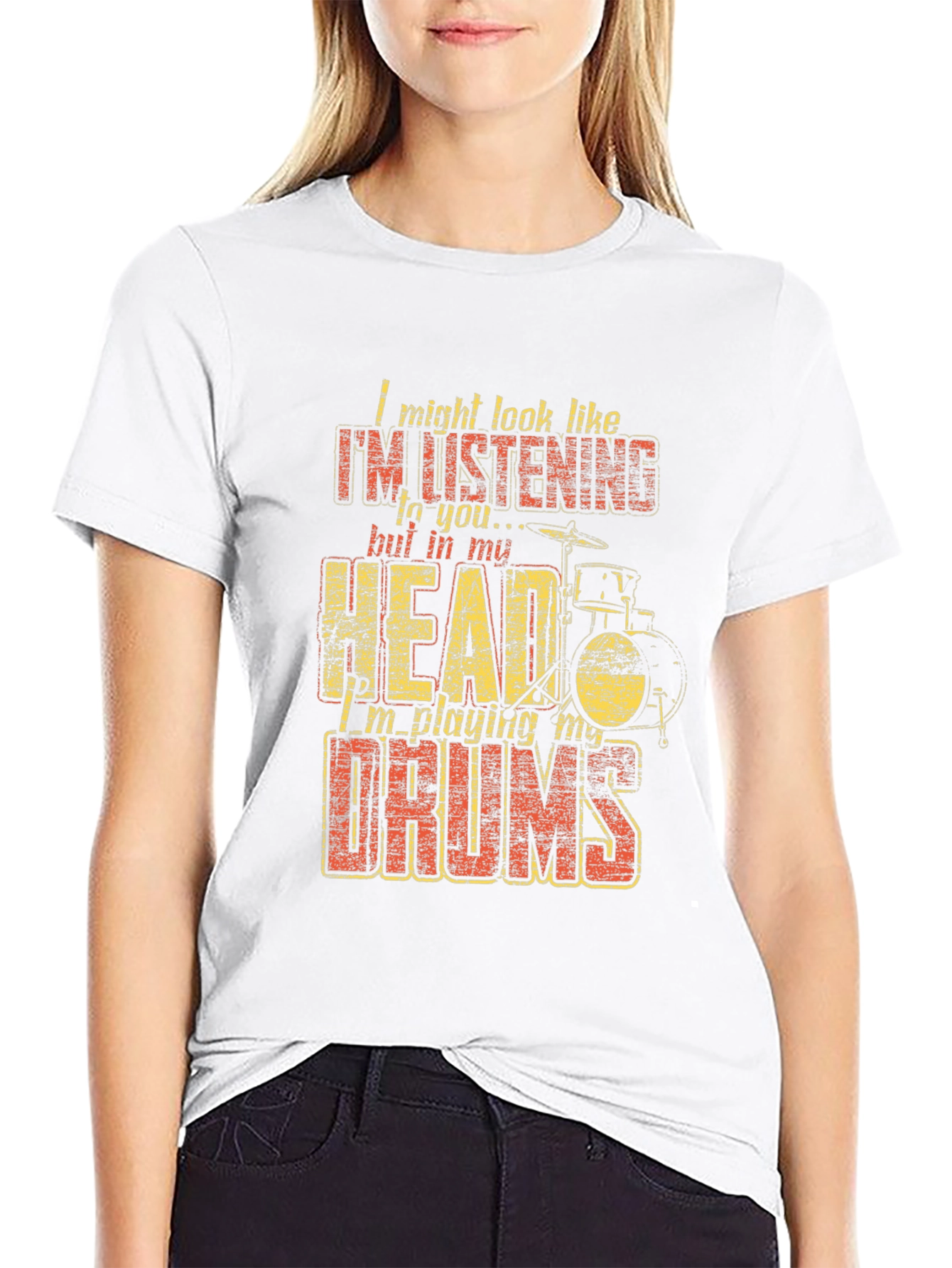 Funny Drummer T-Shirt - Im Playing My Drums