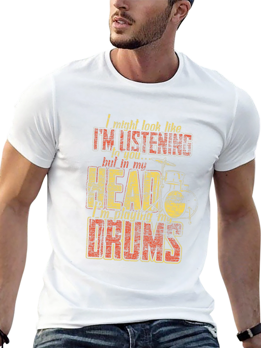 Funny Drummer T-Shirt - Im Playing My Drums
