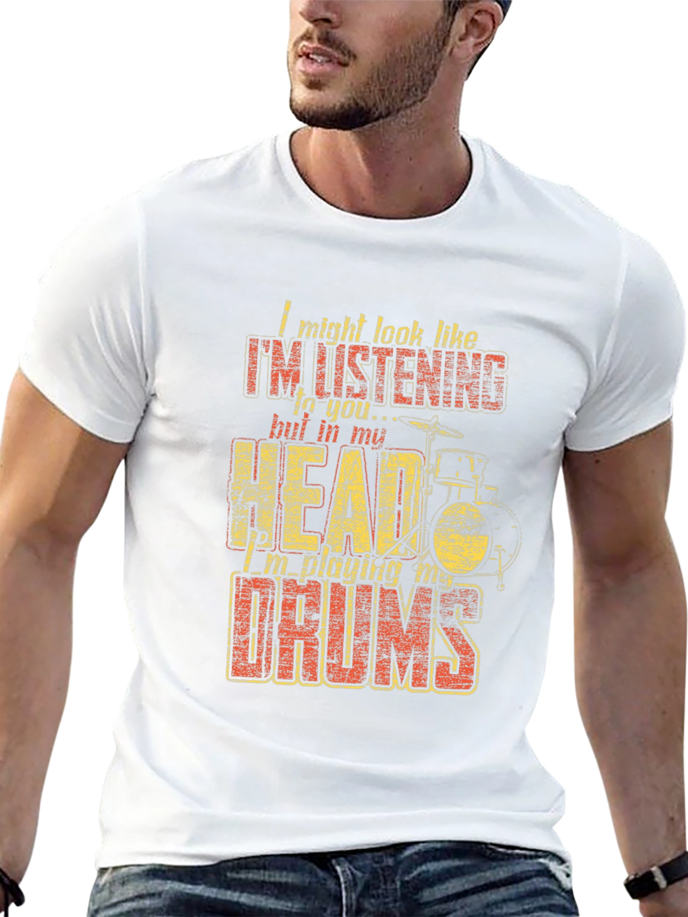 Funny Drummer T-Shirt - Im Playing My Drums
