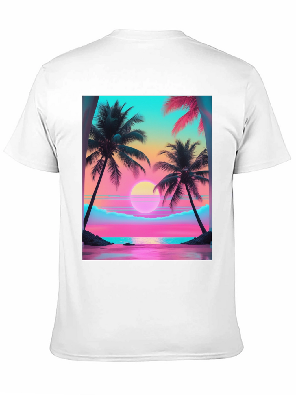 Sunset Palm Tree Graphic Tee
