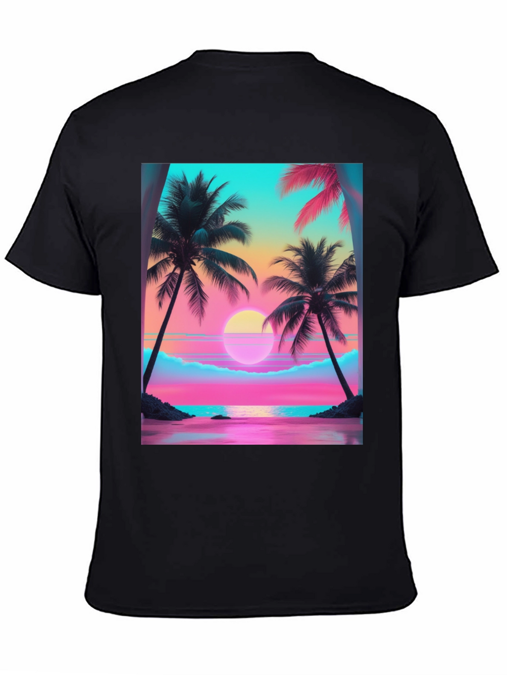 Sunset Palm Tree Graphic Tee