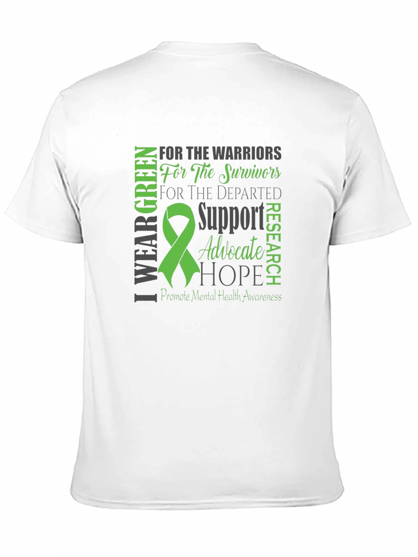 Mental Health Awareness Green Ribbon T-Shirt