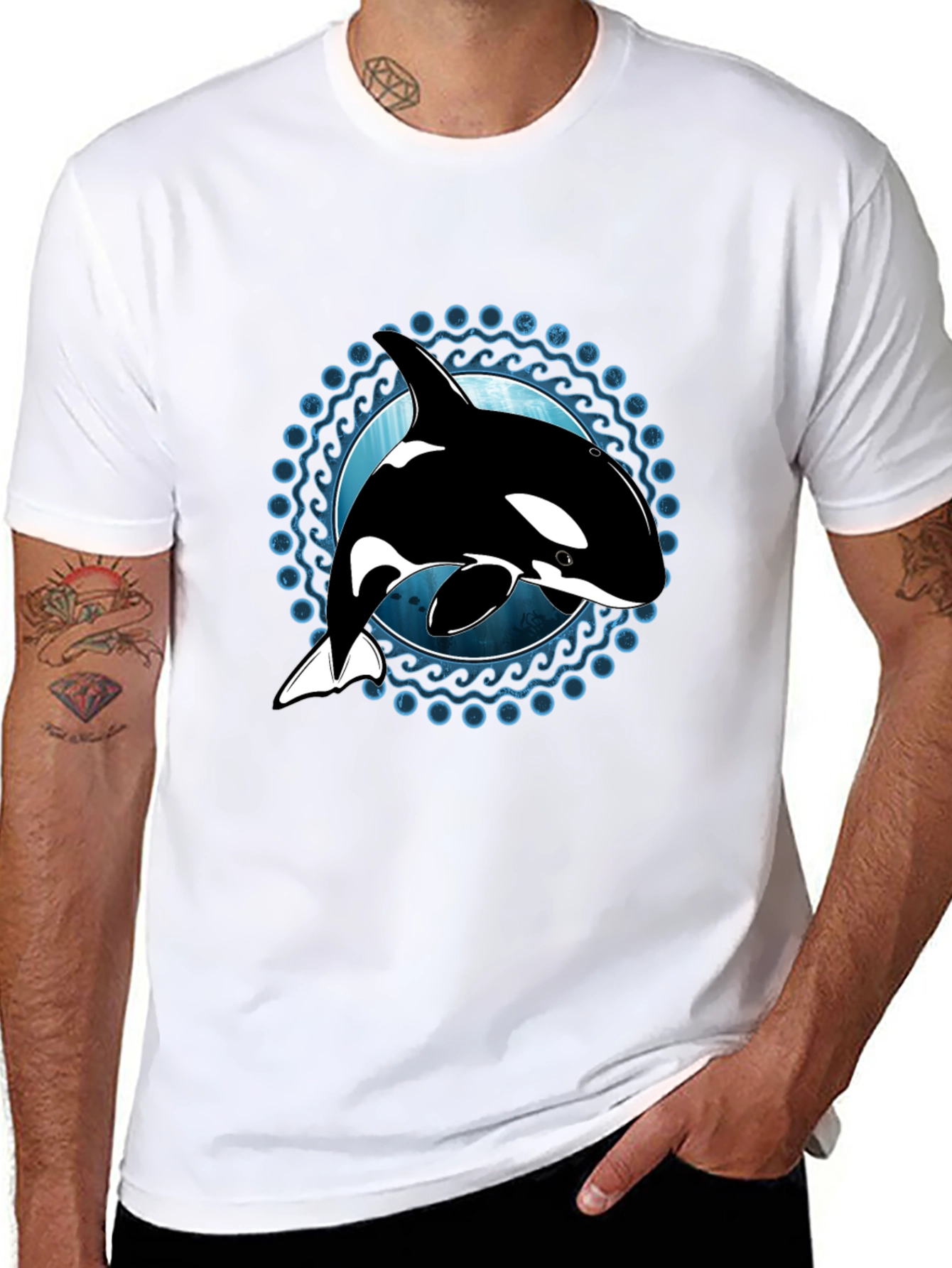 Orca Whale Graphic T-Shirt - Ocean Lover Tee