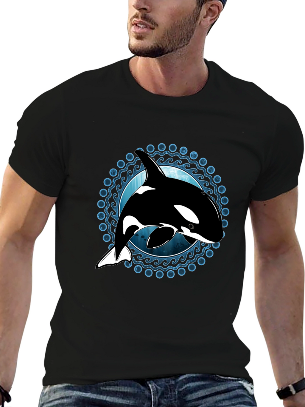 Orca Whale Graphic T-Shirt - Ocean Lover Tee
