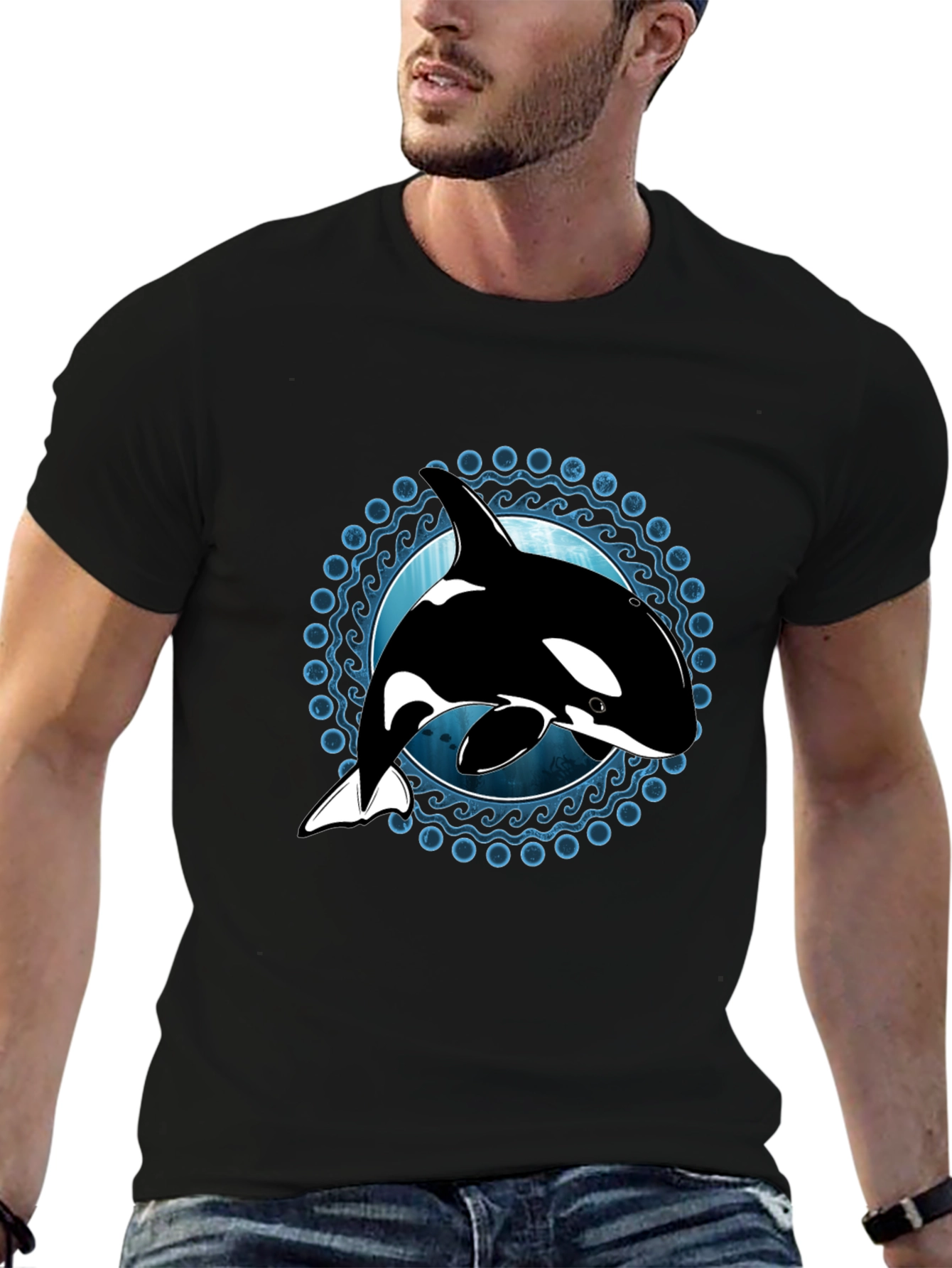 Orca Whale Graphic T-Shirt - Ocean Lover Tee