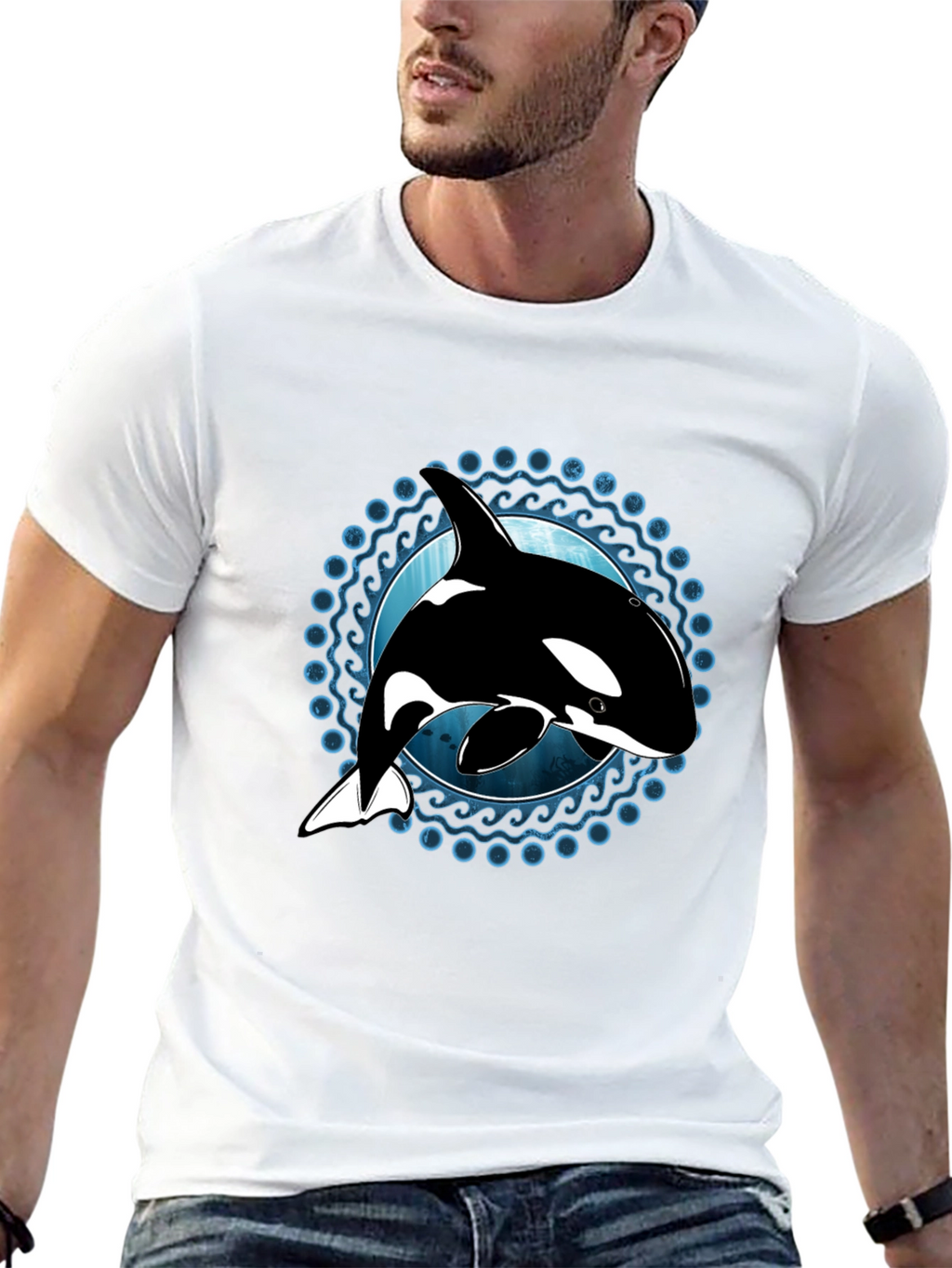 Orca Whale Graphic T-Shirt - Ocean Lover Tee