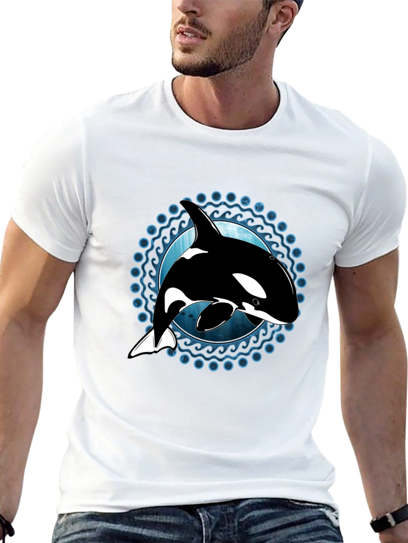 Orca Whale Graphic T-Shirt - Ocean Lover Tee