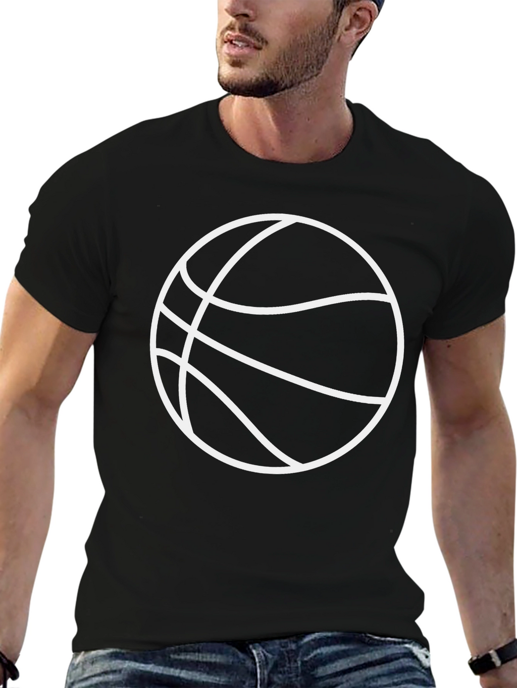 Basketball Graphic Tee - Black