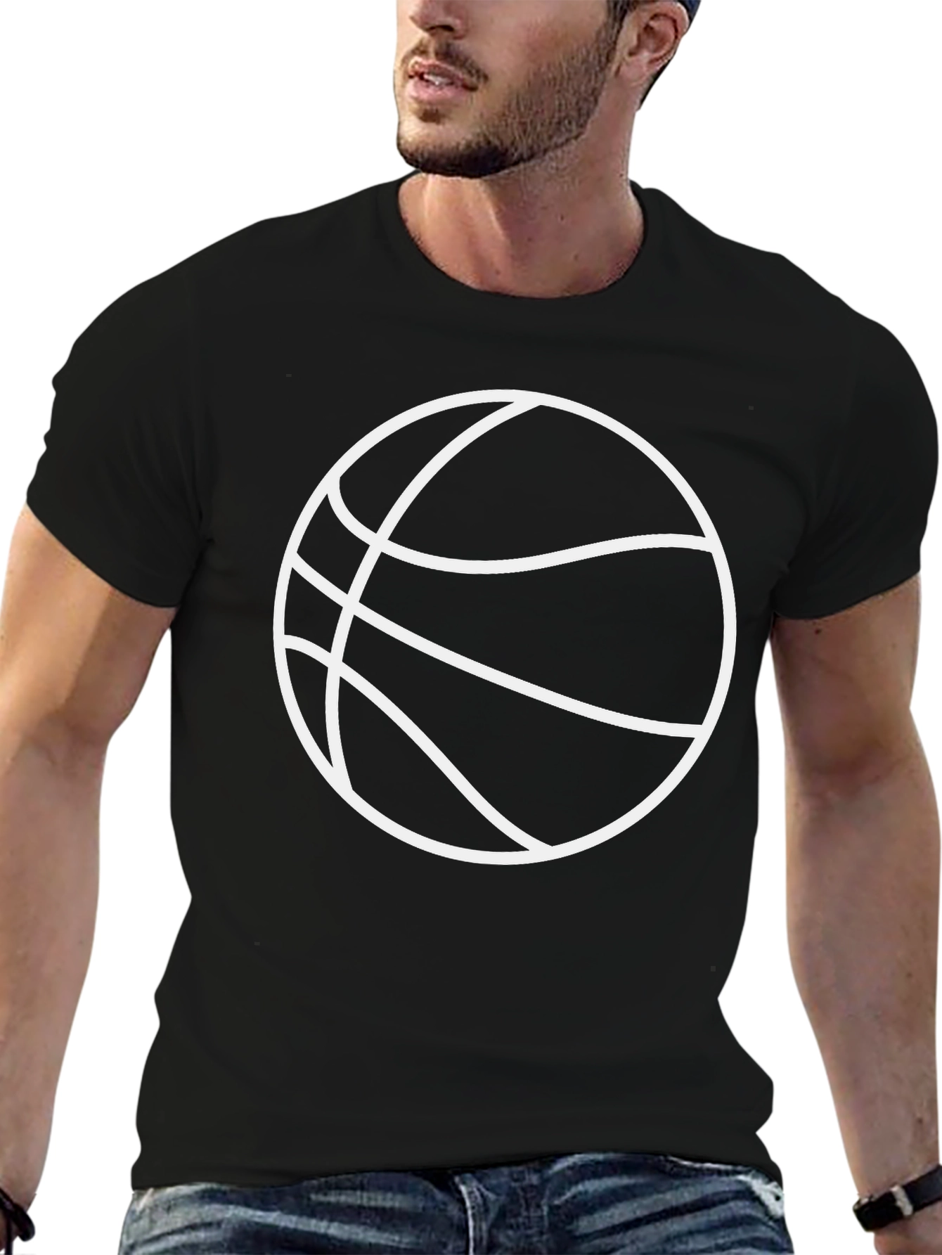 Basketball Graphic Tee - Black
