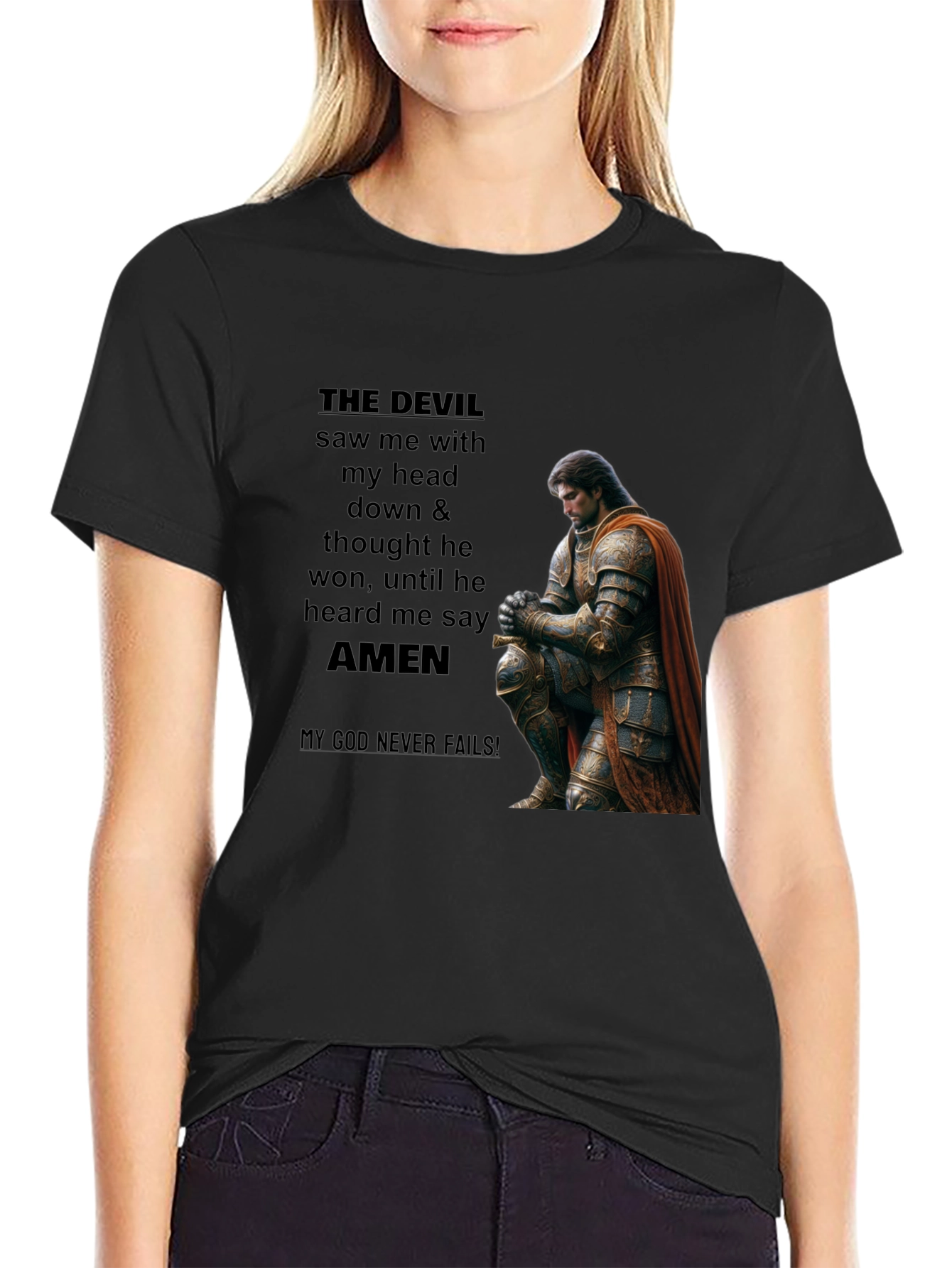 THE DEVIL Saw Me Christian T-Shirt