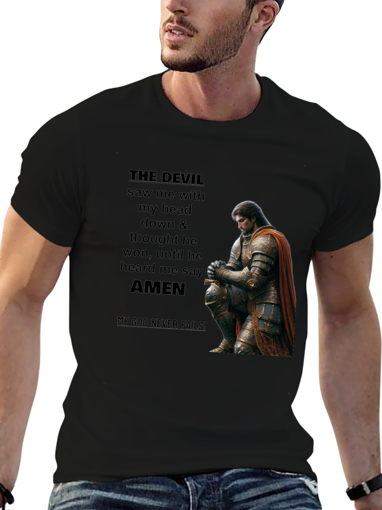 THE DEVIL Saw Me Christian T-Shirt