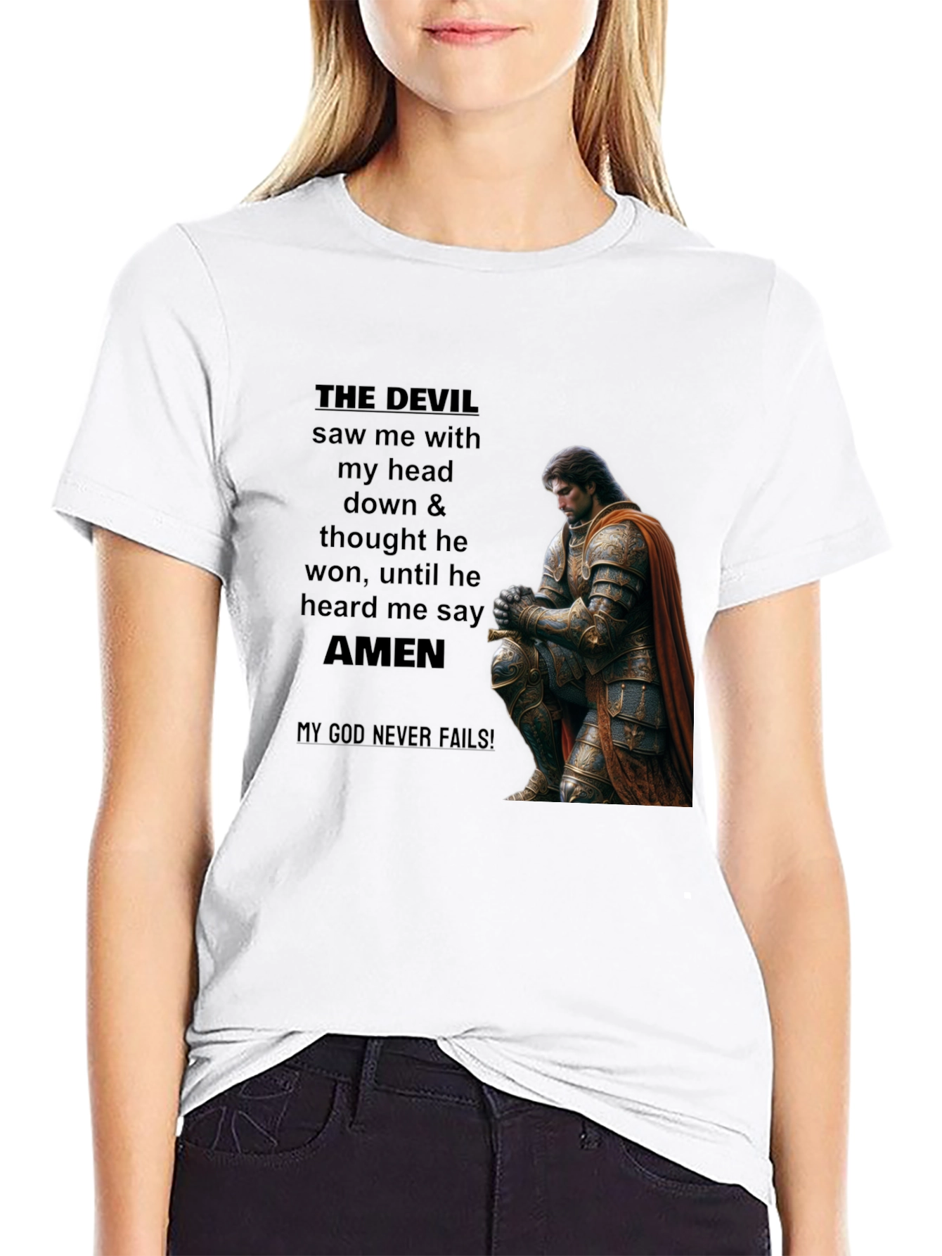 THE DEVIL Saw Me Christian T-Shirt