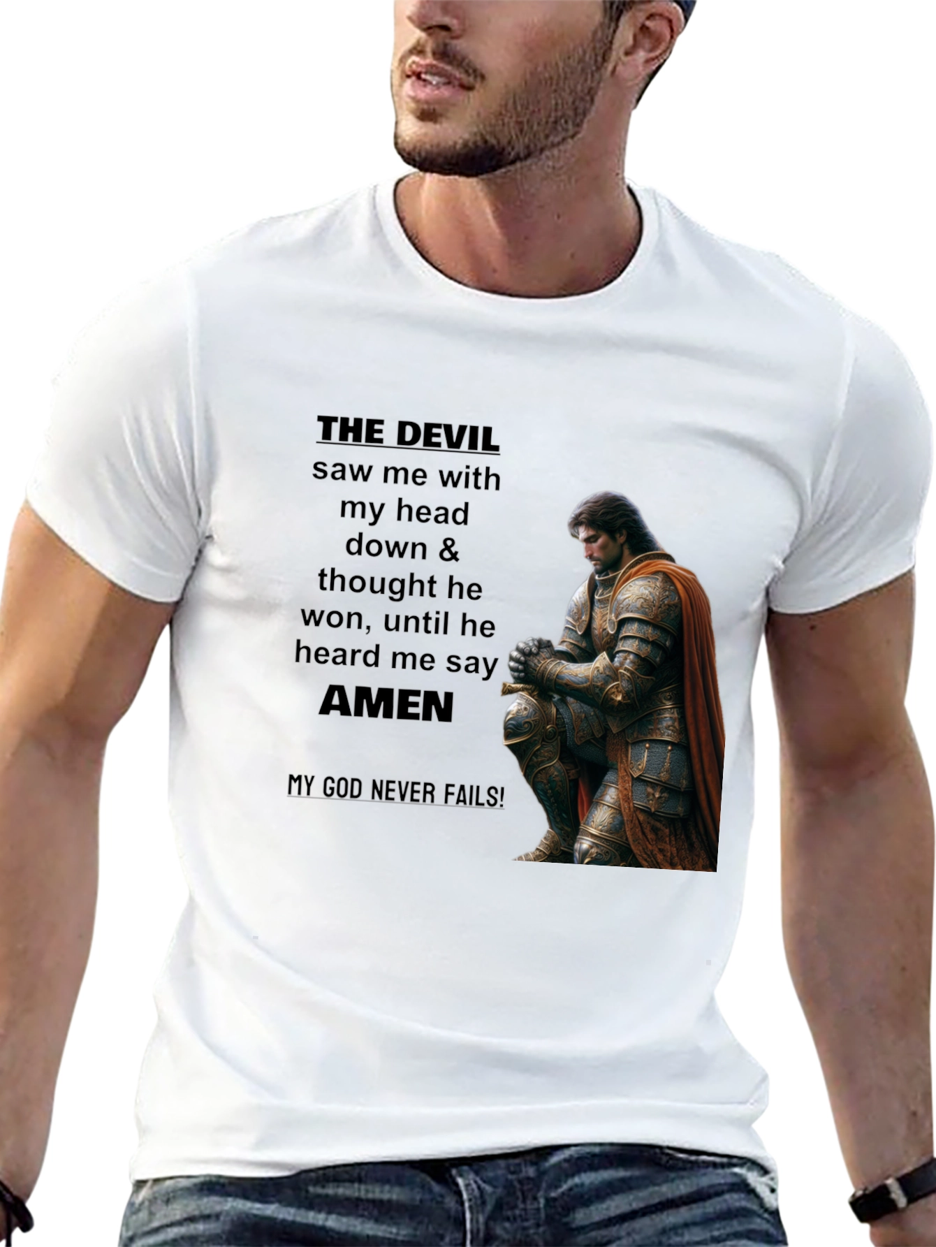 THE DEVIL Saw Me Christian T-Shirt