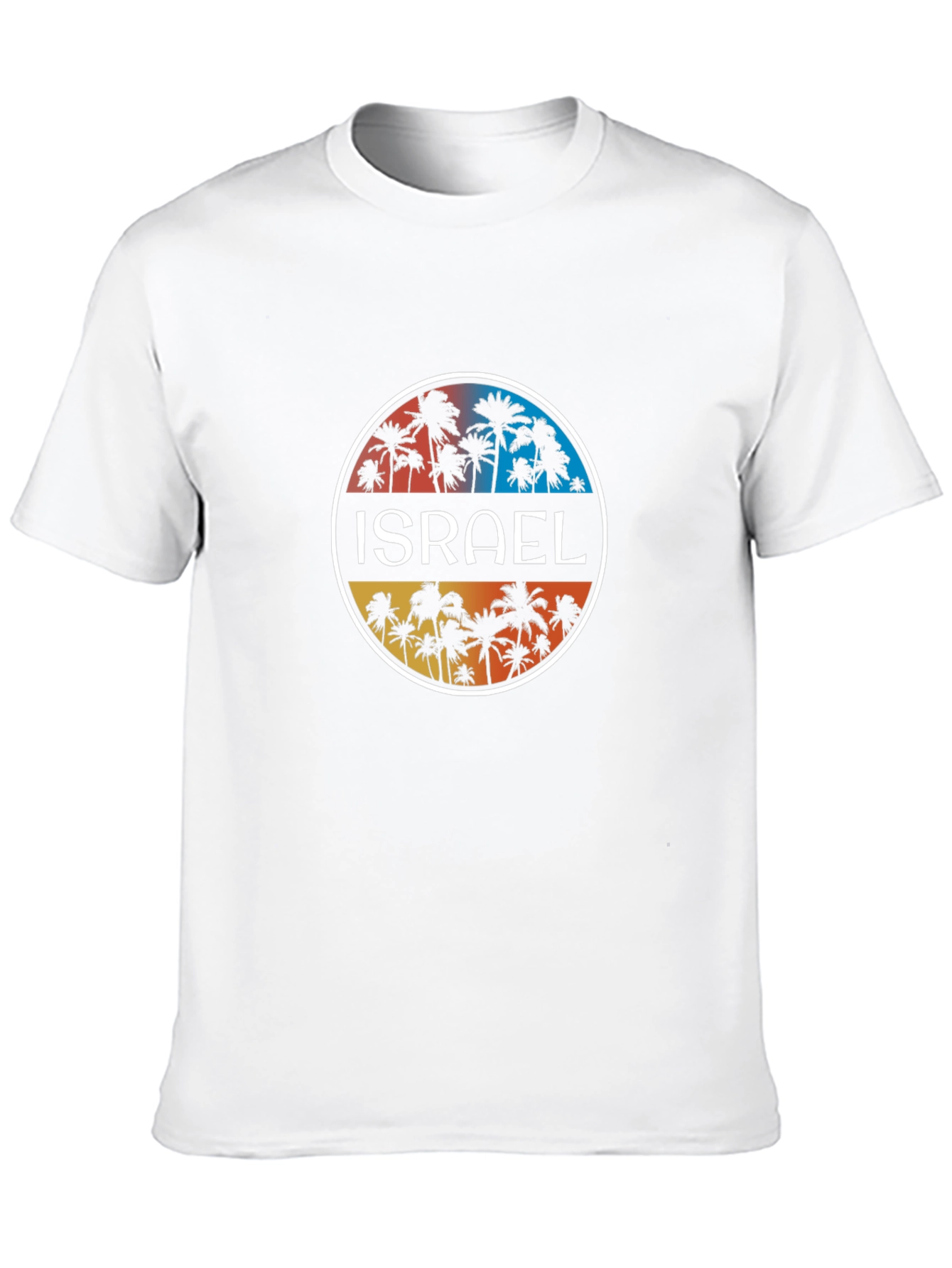 Israel Palm Tree T-Shirt - Tropical Beach Vacation Tee