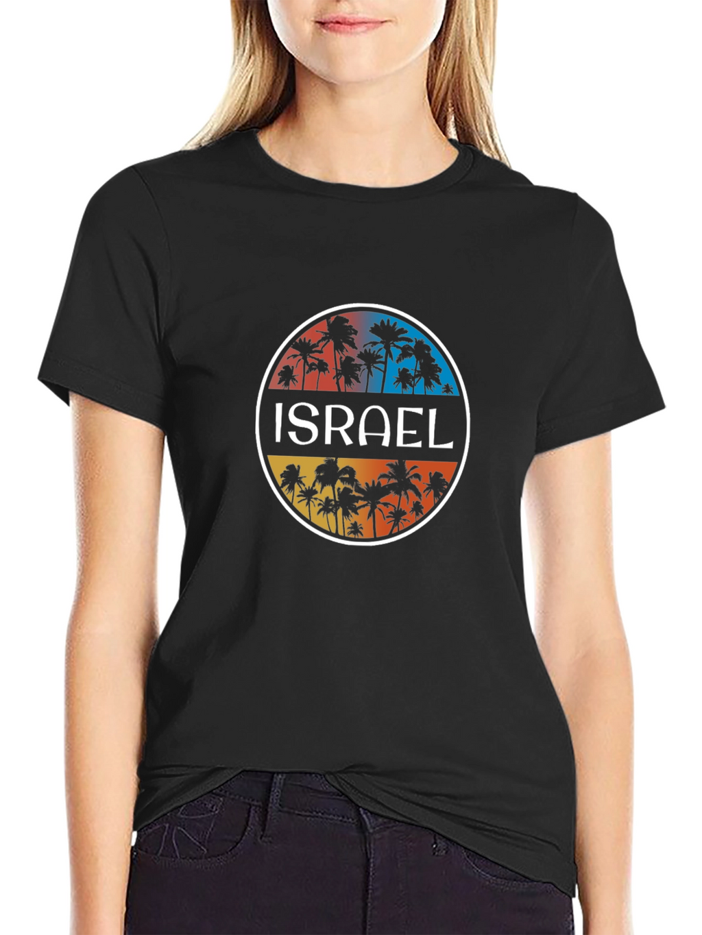 Israel Palm Tree T-Shirt - Tropical Beach Vacation Tee