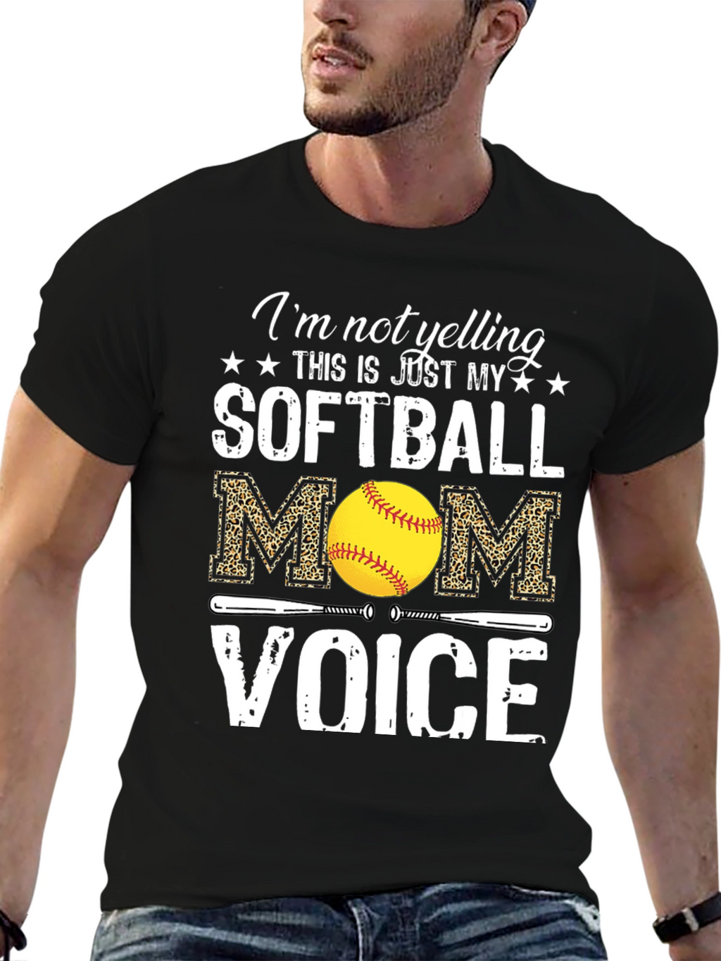 Softball Mom T-Shirt - Novelty Graphic Tee