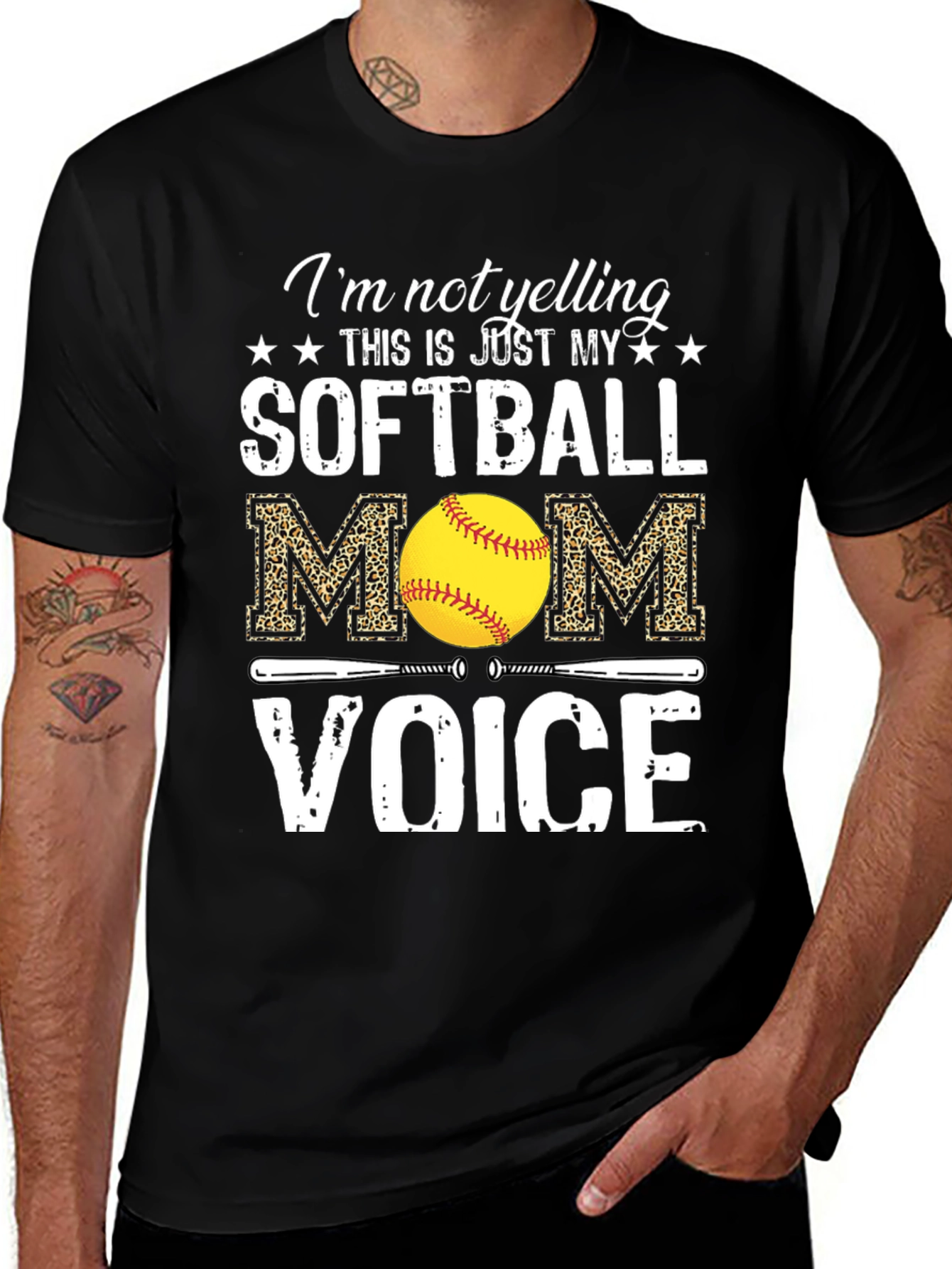 Softball Mom T-Shirt - Novelty Graphic Tee