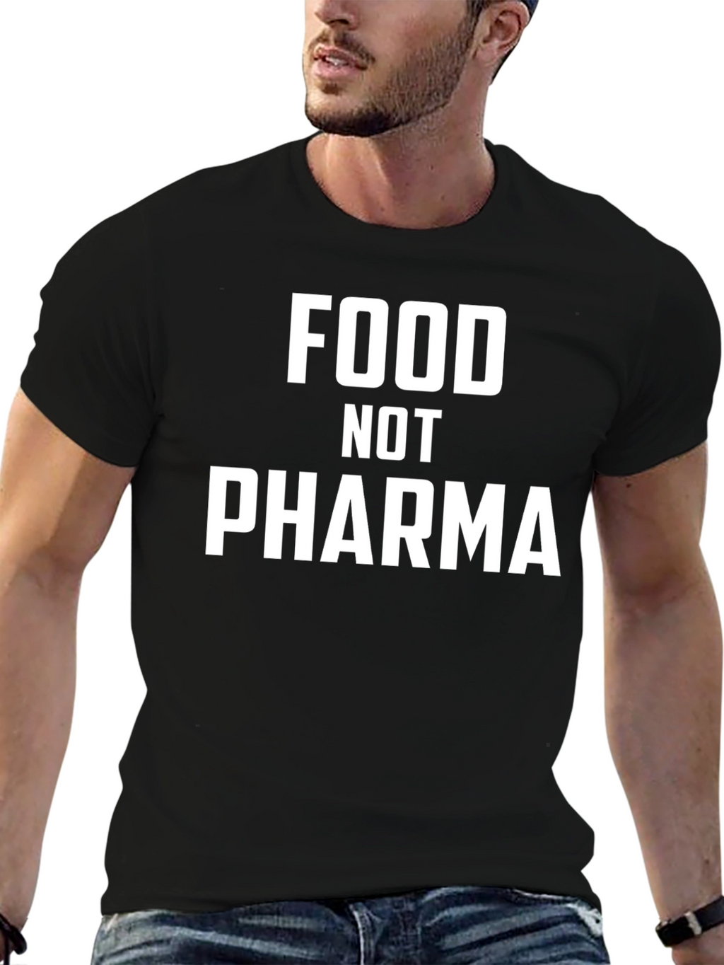 Food Not Pharma Graphic T-Shirt