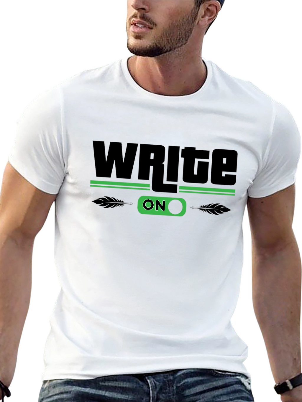 Write On Graphic T-Shirt - Stylish Novelty Tee