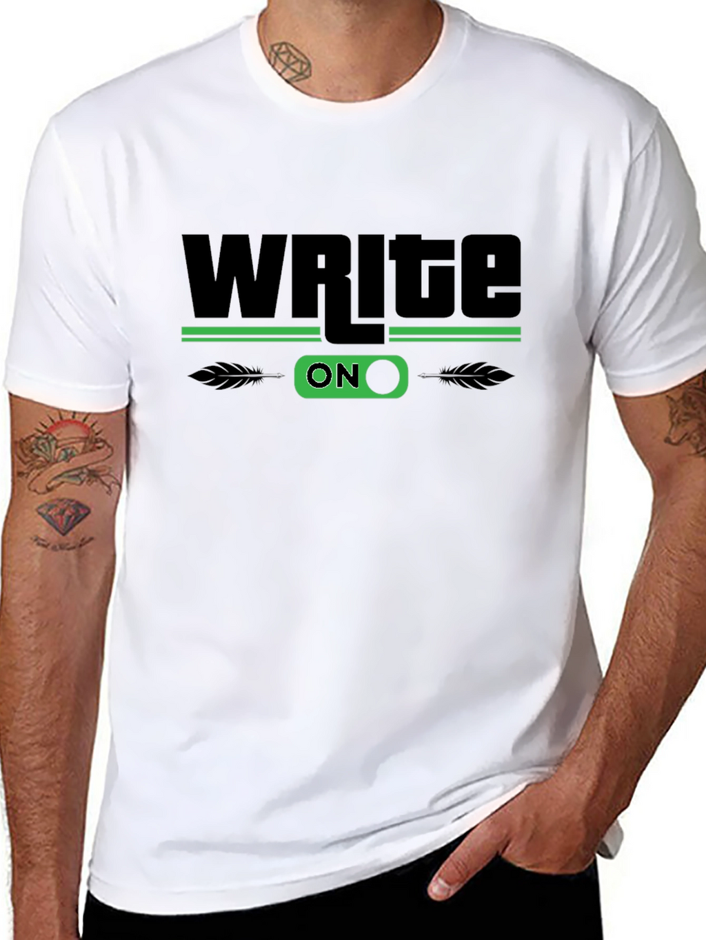 Write On Graphic T-Shirt - Stylish Novelty Tee