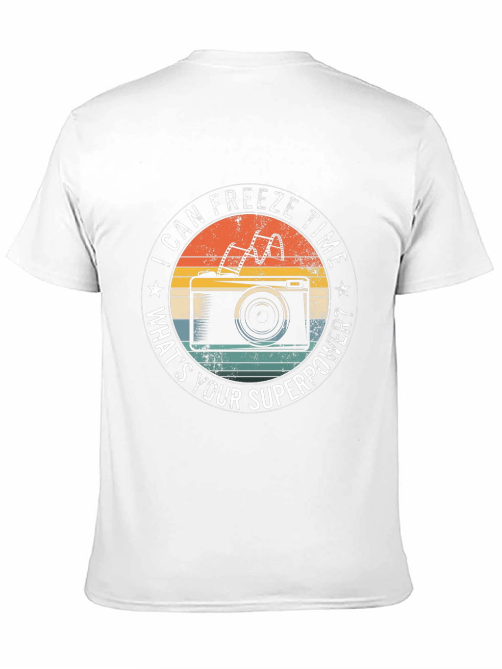 Freeze Time Photographer T-Shirt Camera Superpower Tee