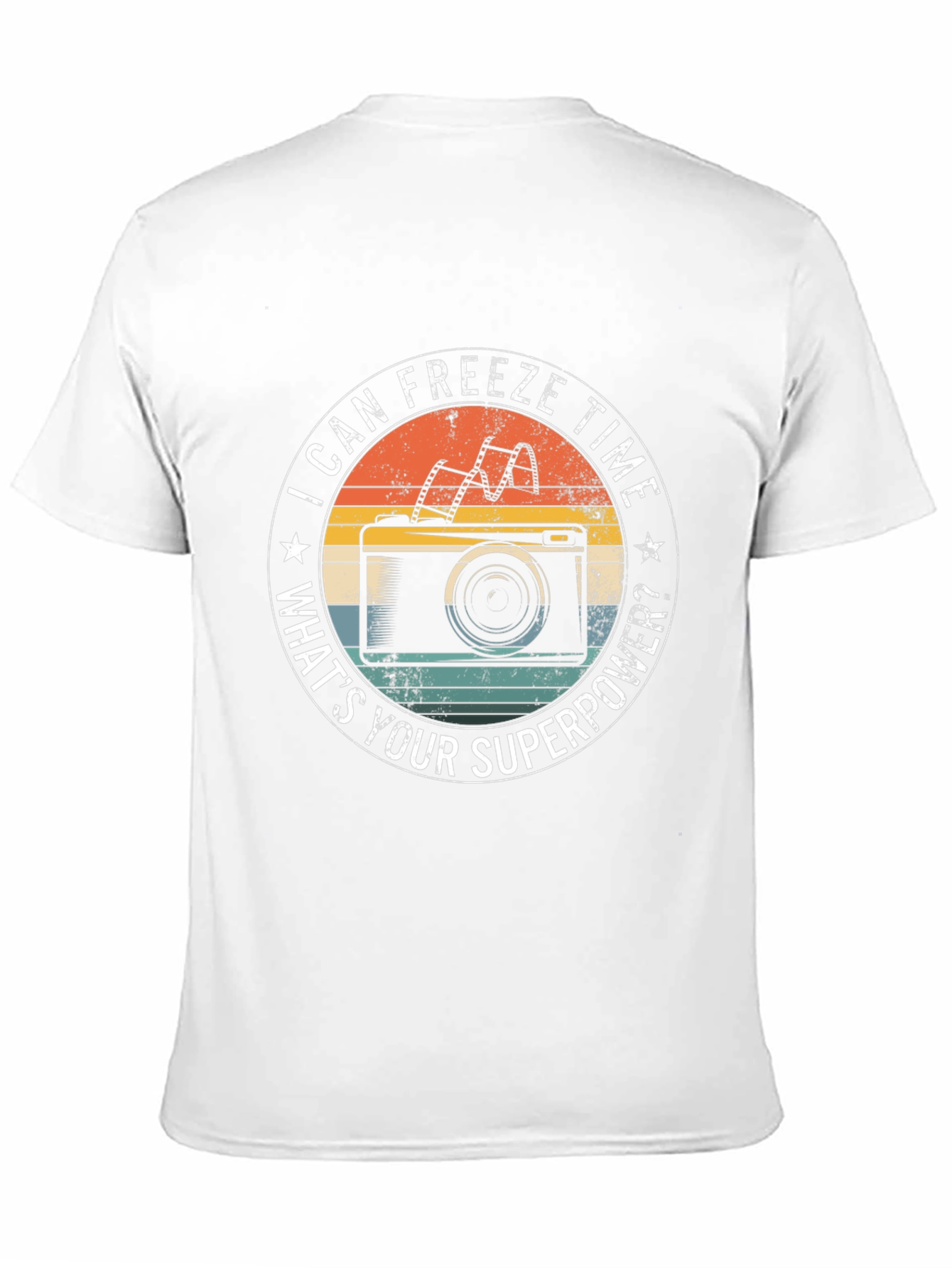 Freeze Time Photographer T-Shirt Camera Superpower Tee