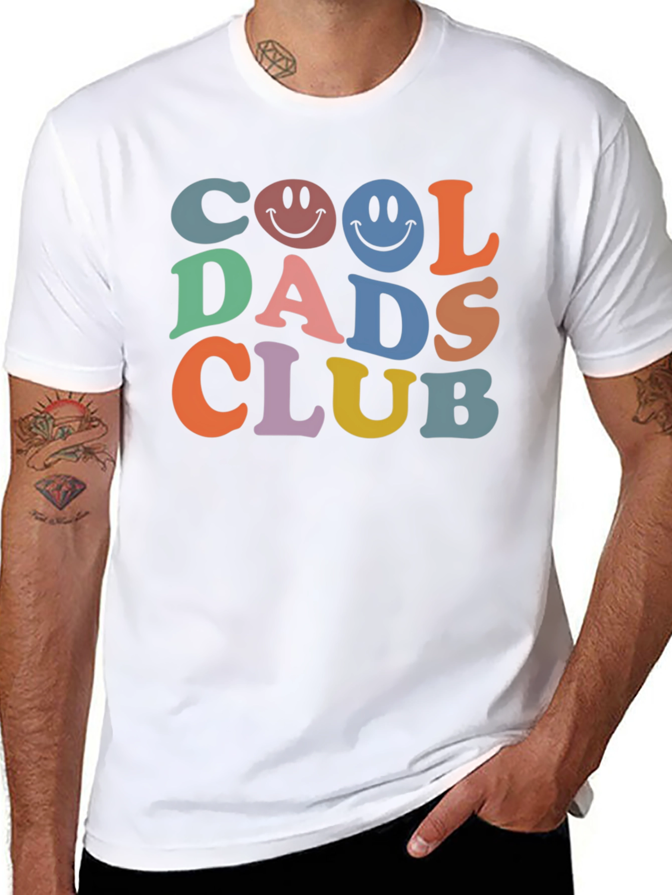 Cool Dads Club Graphic Tee - Retro Style