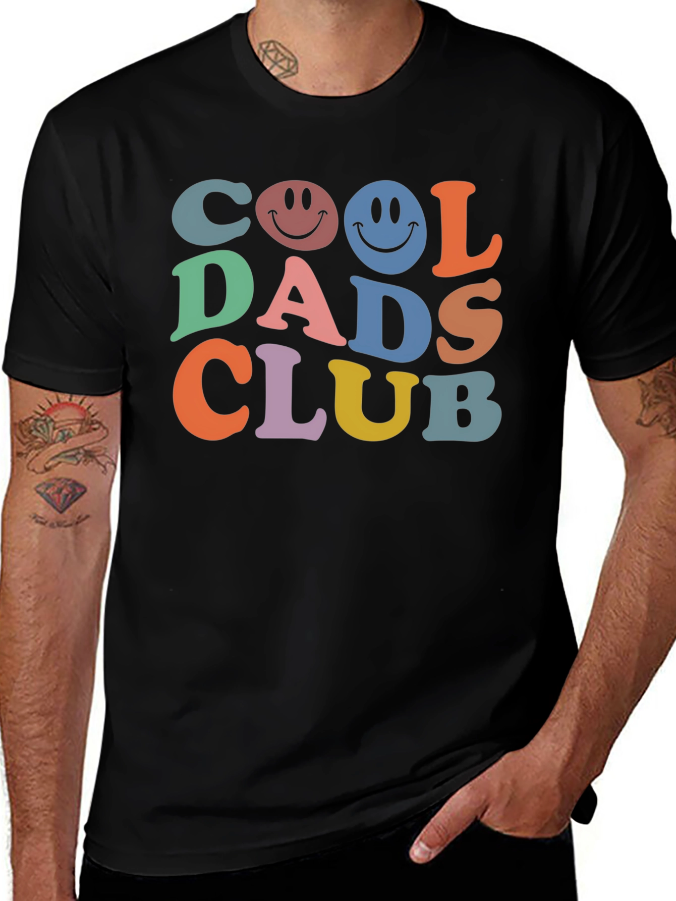 Cool Dads Club Graphic Tee - Retro Style