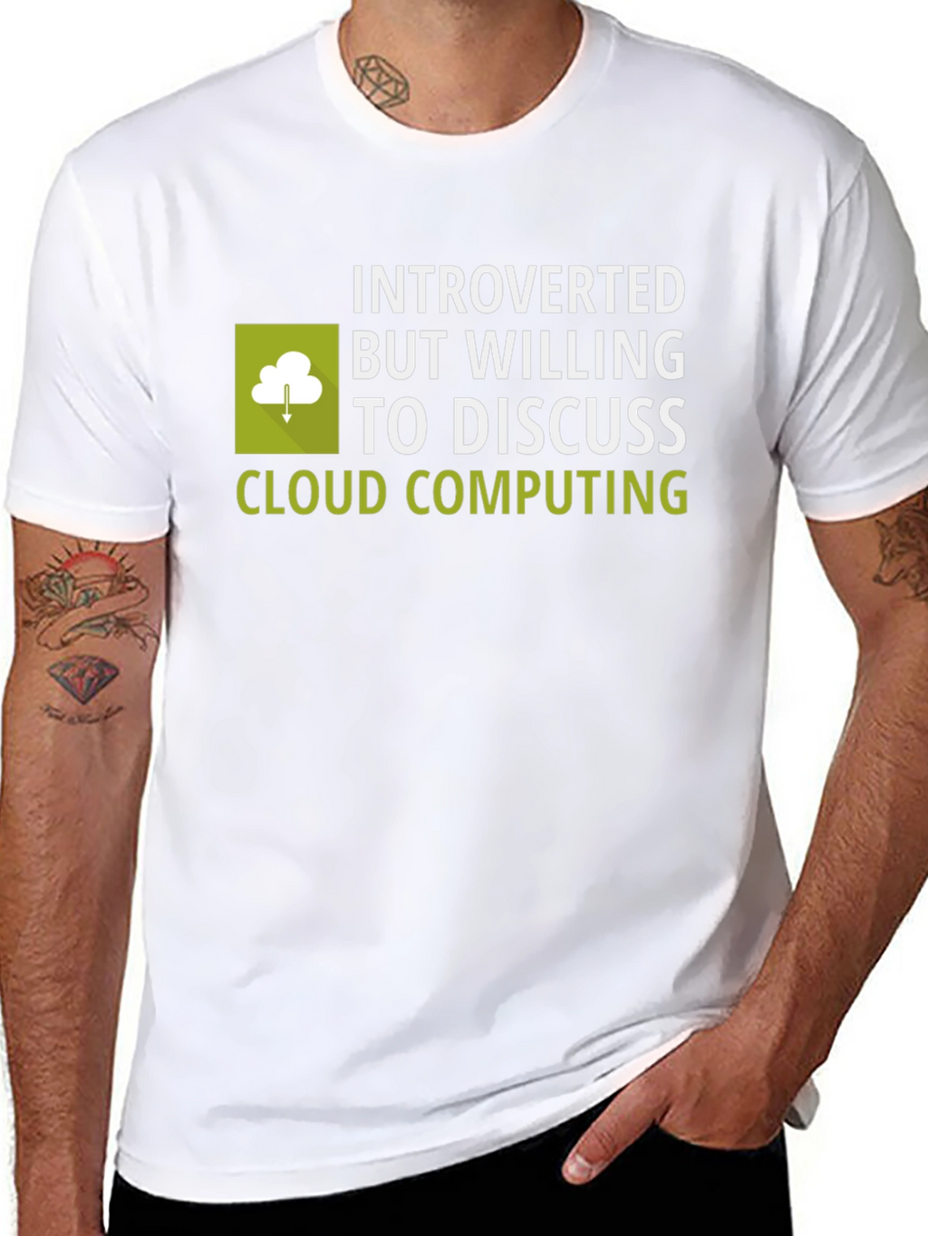 Introverted Cloud Computing T-Shirt