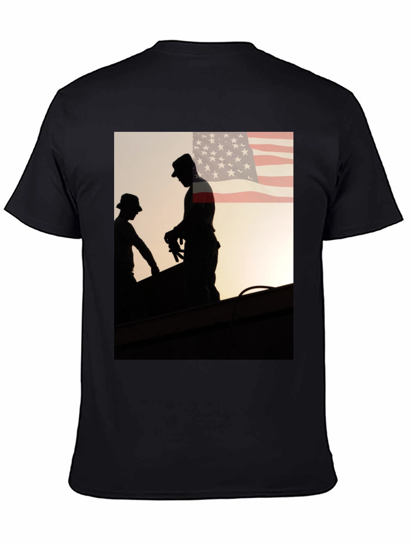 Mens Graphic Tee - American Roofer Silhouette