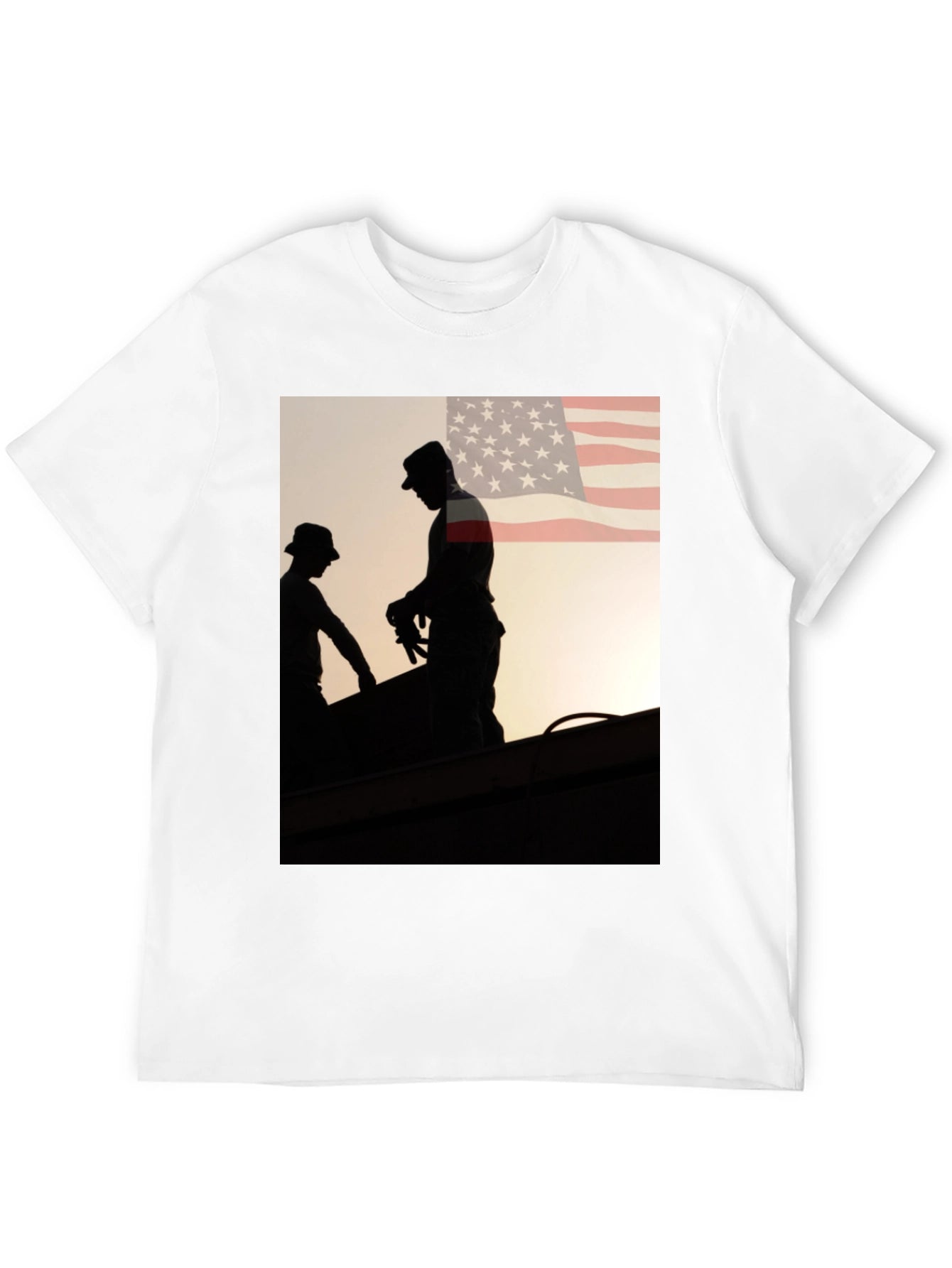 Mens Graphic Tee - American Roofer Silhouette