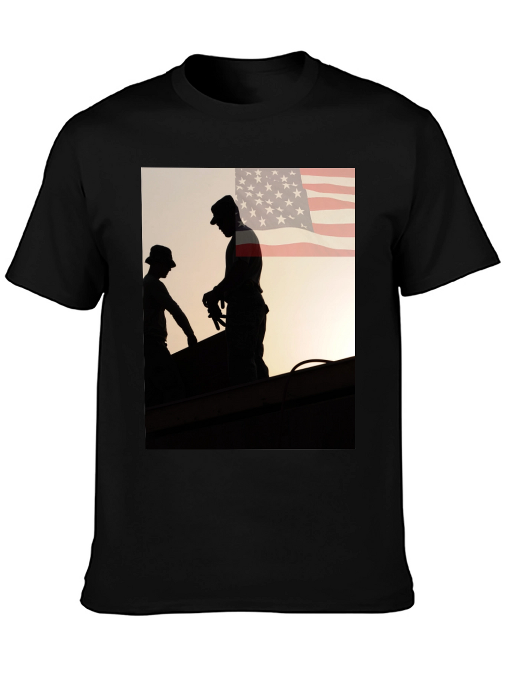 Mens Graphic Tee - American Roofer Silhouette